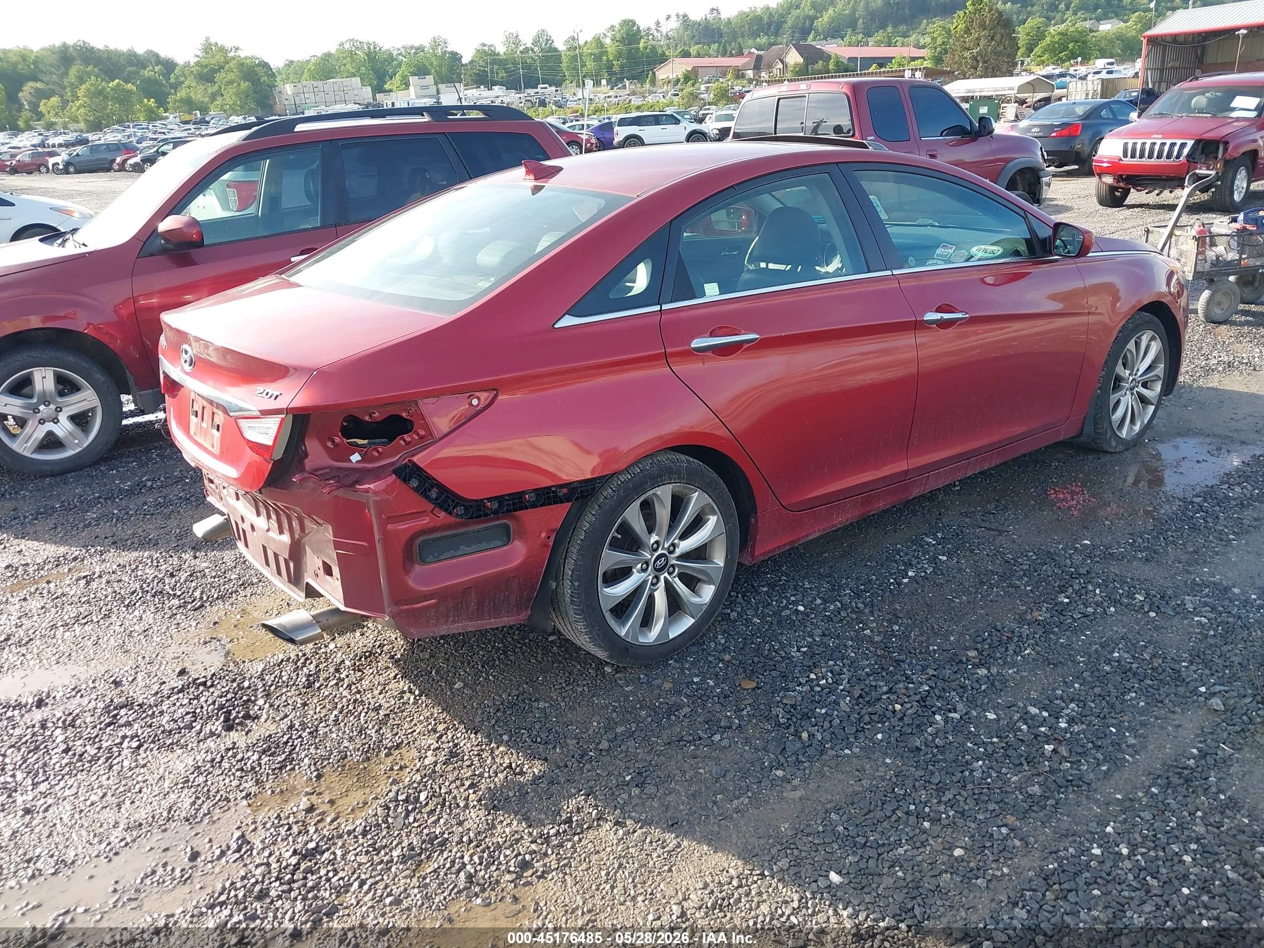 2012 Hyundai Sonata Se 2.0t Red vin: 5NPEC4AB6CH409843