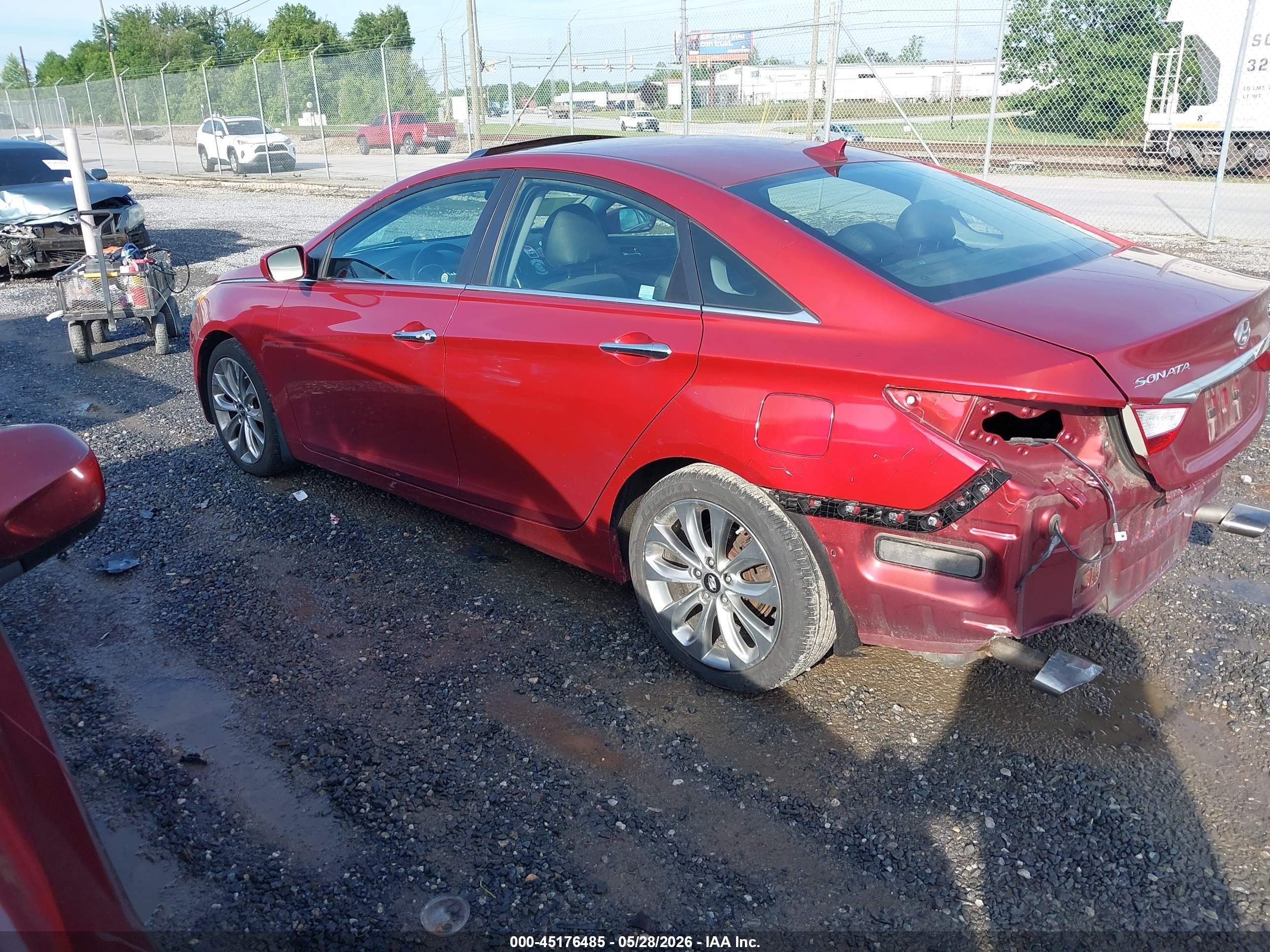 2012 Hyundai Sonata Se 2.0t Red vin: 5NPEC4AB6CH409843