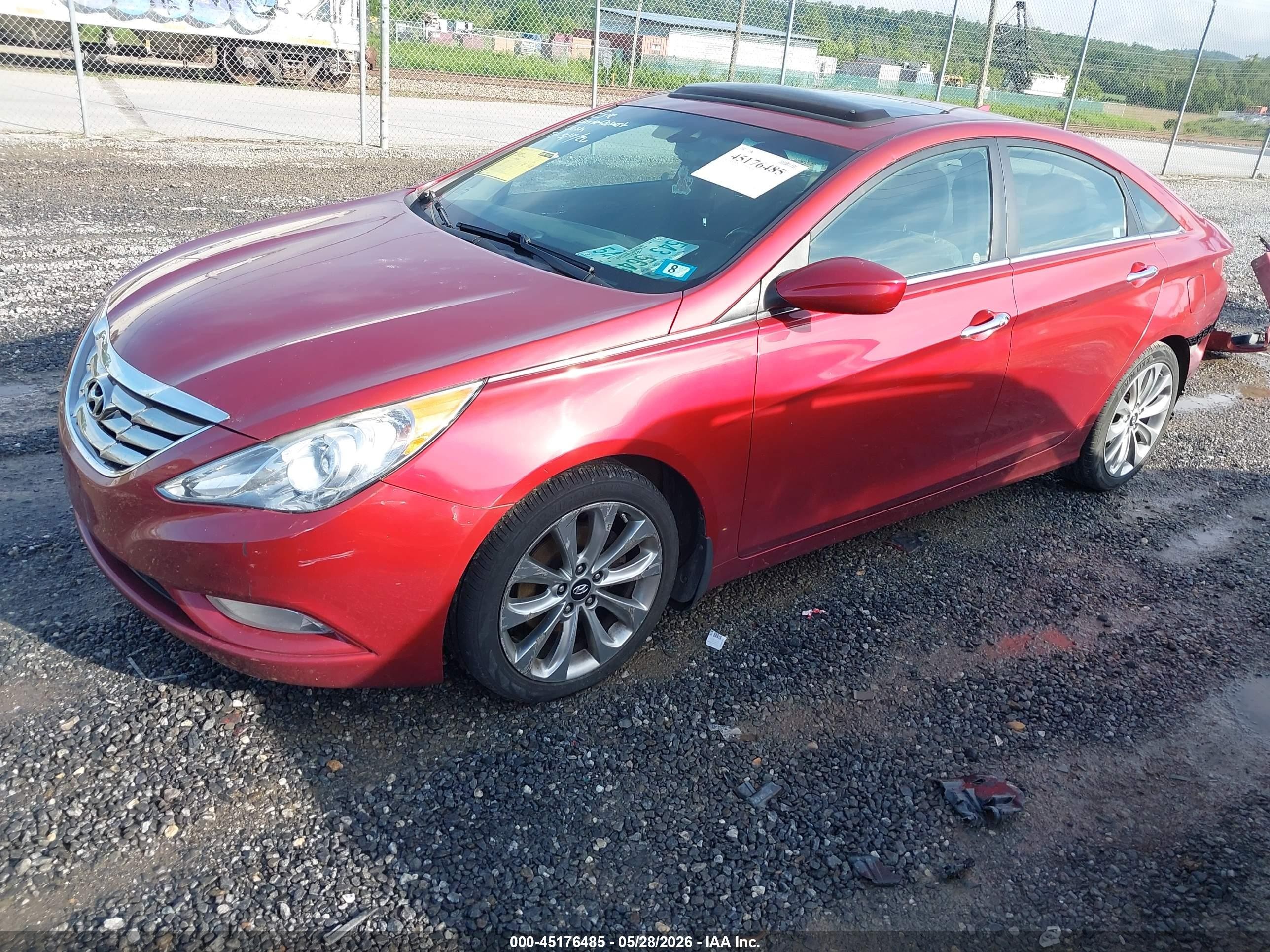 2012 Hyundai Sonata Se 2.0t Red vin: 5NPEC4AB6CH409843