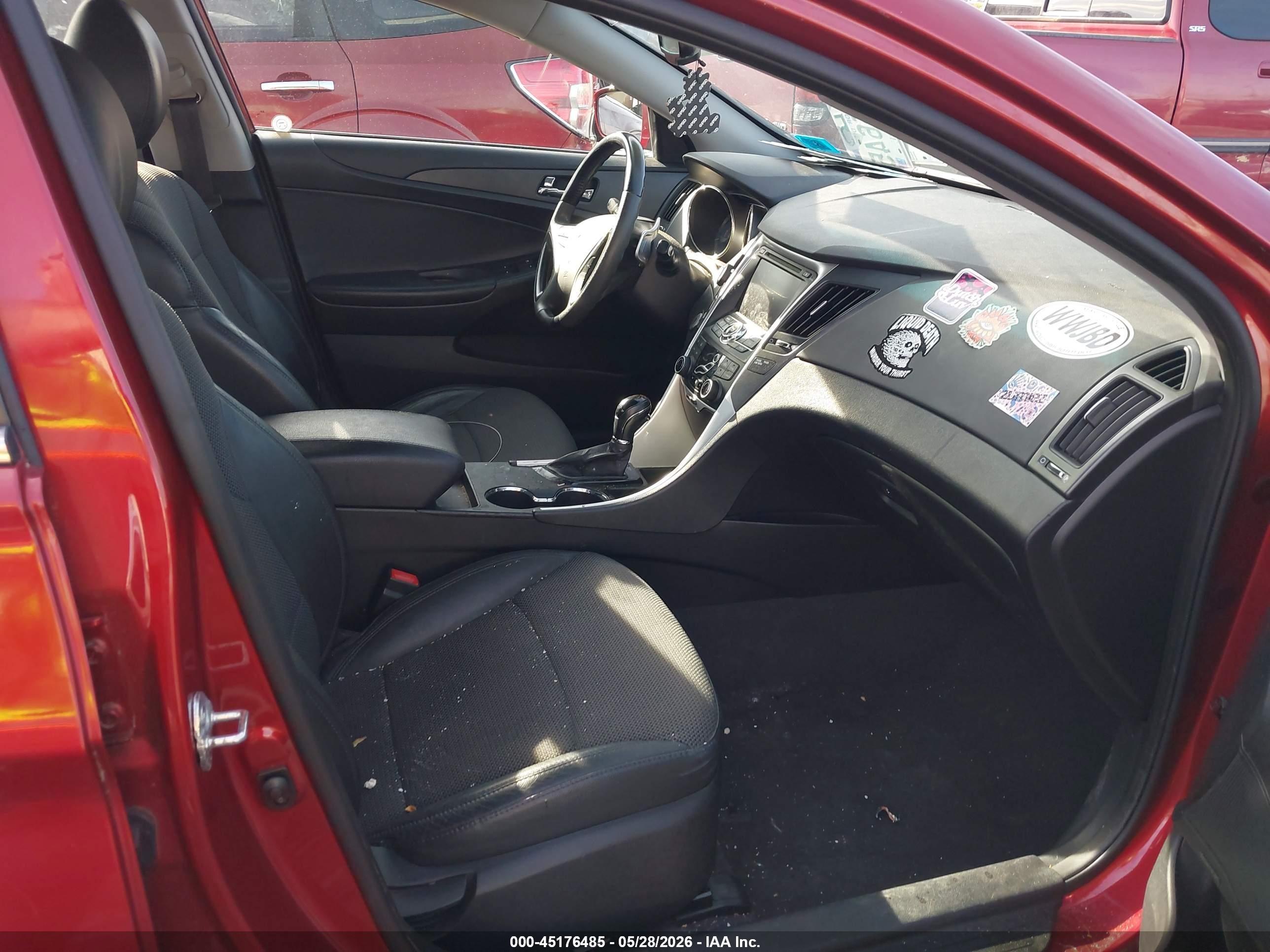 2012 Hyundai Sonata Se 2.0t Red vin: 5NPEC4AB6CH409843