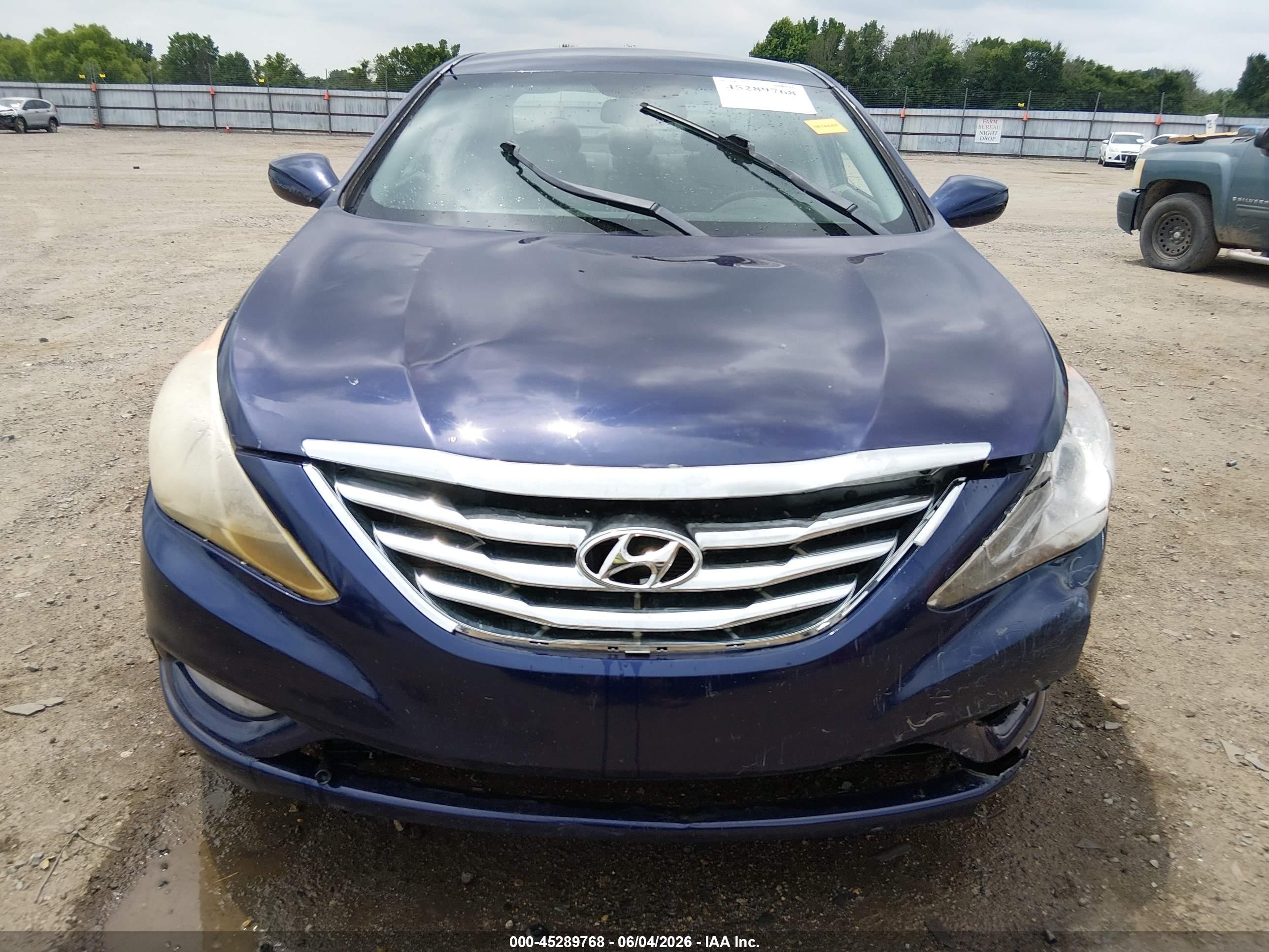 2012 Hyundai Sonata Se 2.0t Blue vin: 5NPEC4AB6CH474725
