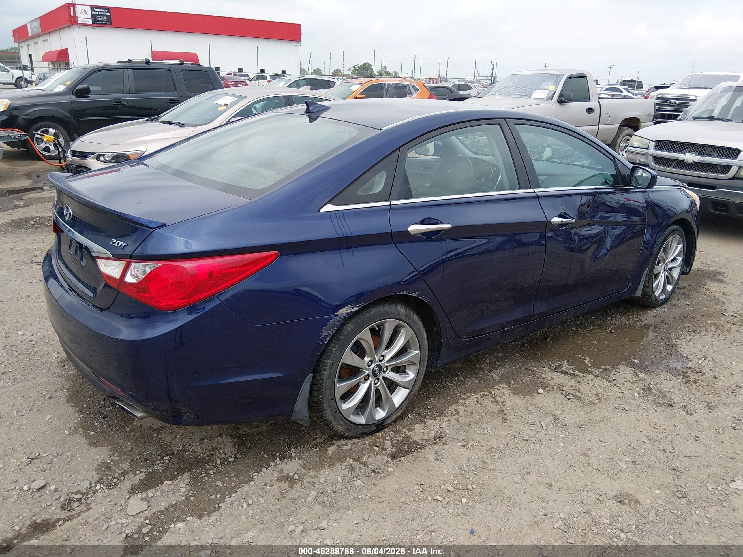 2012 Hyundai Sonata Se 2.0t Blue vin: 5NPEC4AB6CH474725