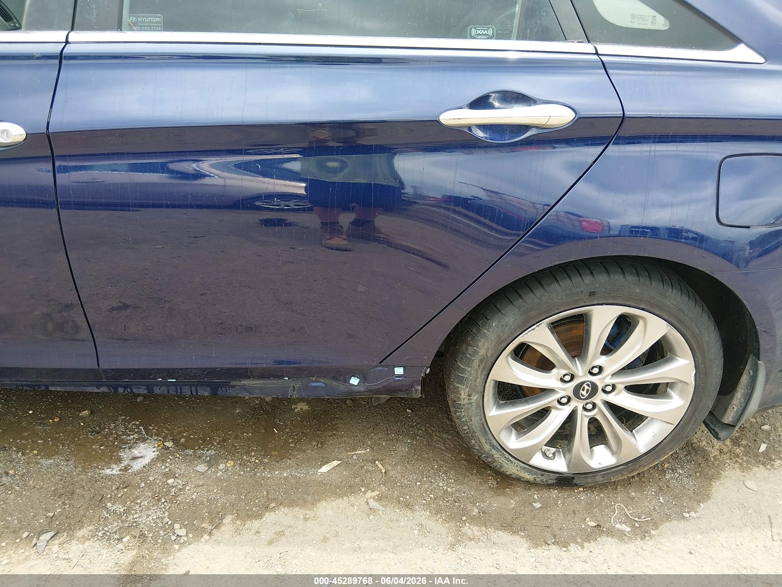 2012 Hyundai Sonata Se 2.0t Blue vin: 5NPEC4AB6CH474725