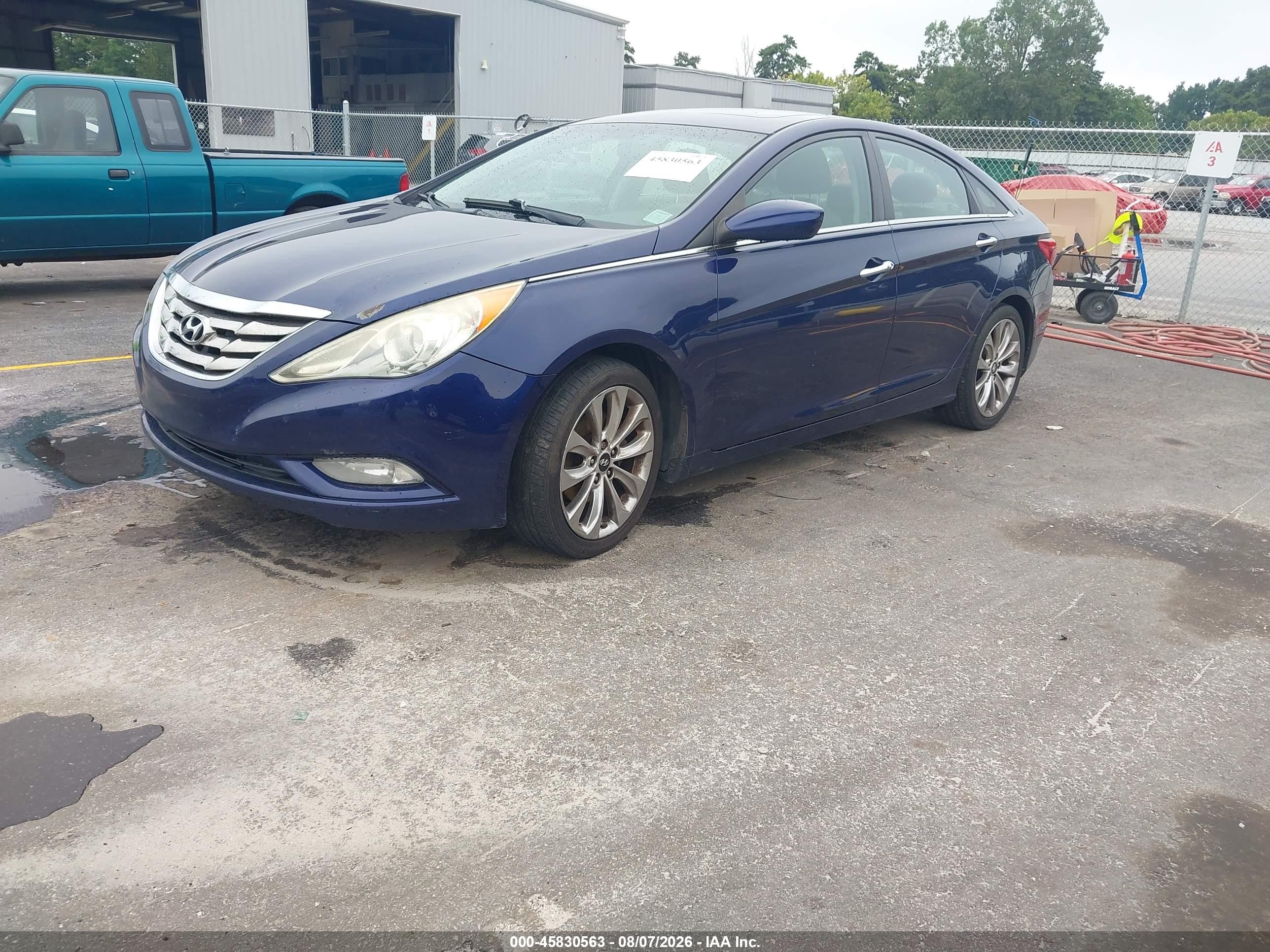 2012 Hyundai Sonata Se 2.0t Blue vin: 5NPEC4AB6CH478676