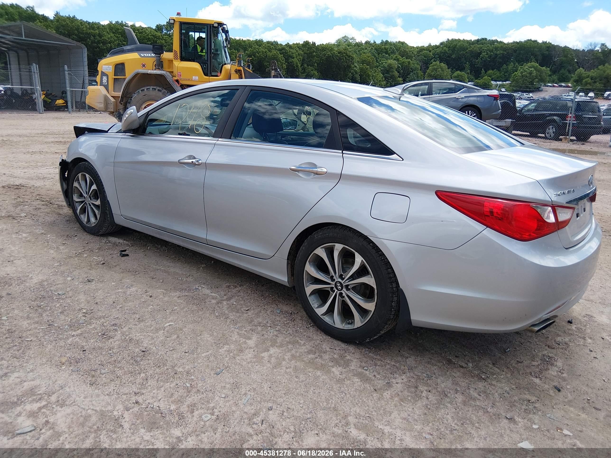 2013 Hyundai Sonata Limited 2.0t Silver vin: 5NPEC4AB6DH618937