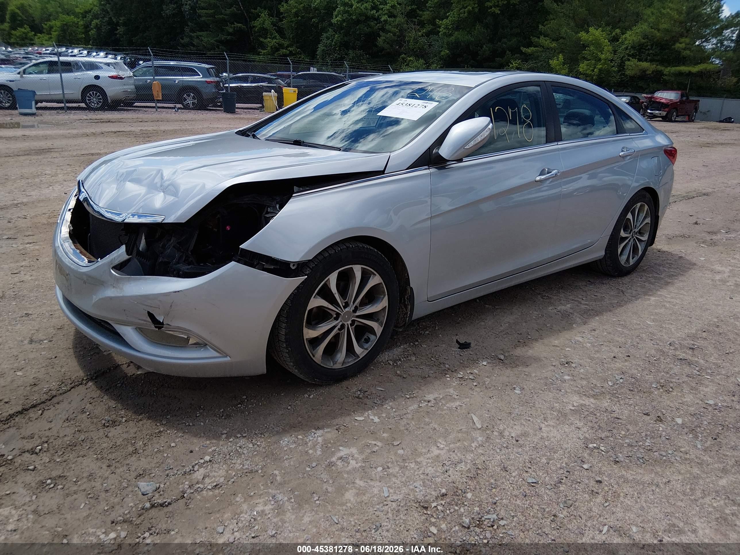 2013 Hyundai Sonata Limited 2.0t Silver vin: 5NPEC4AB6DH618937