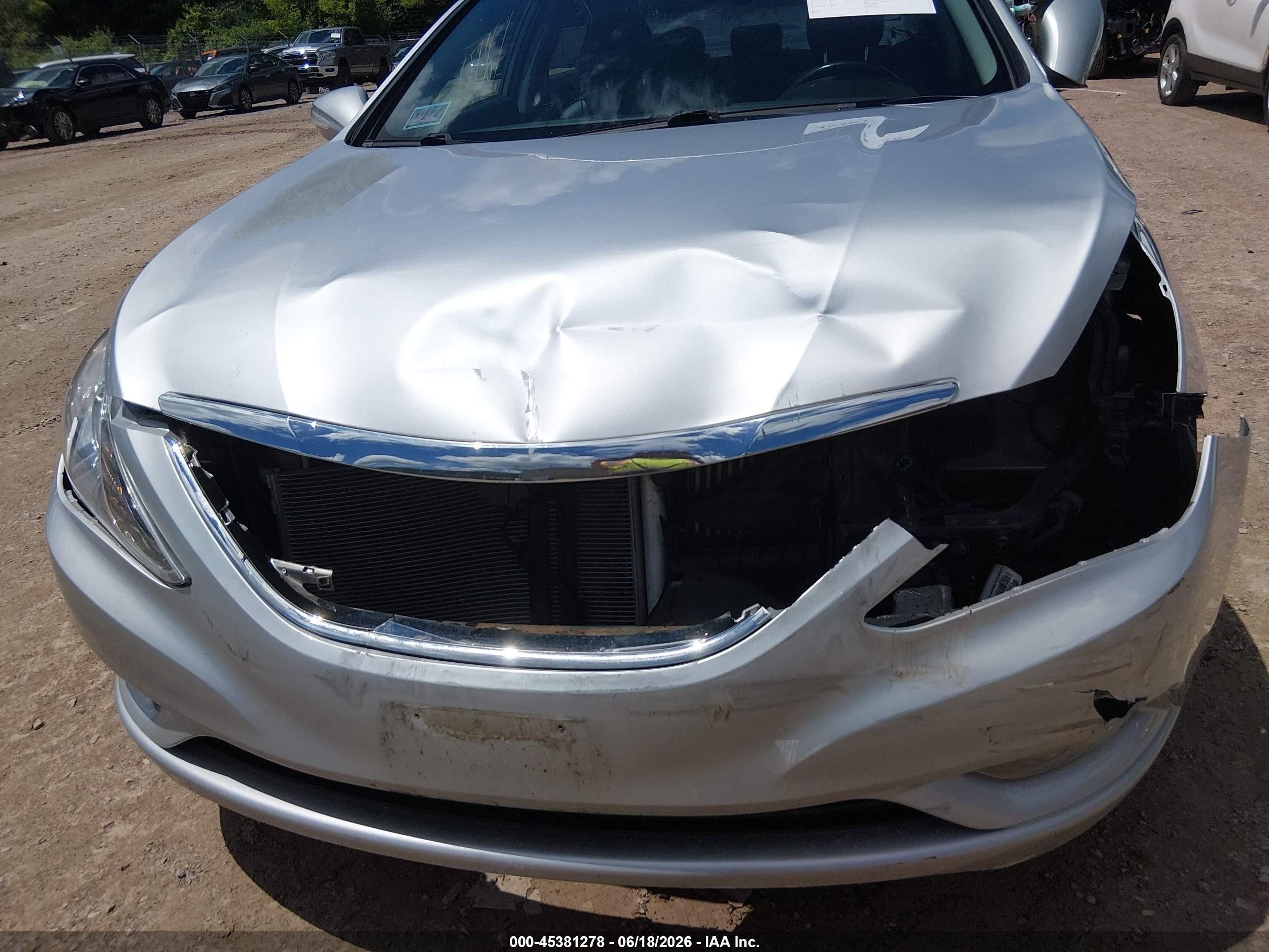 2013 Hyundai Sonata Limited 2.0t Silver vin: 5NPEC4AB6DH618937