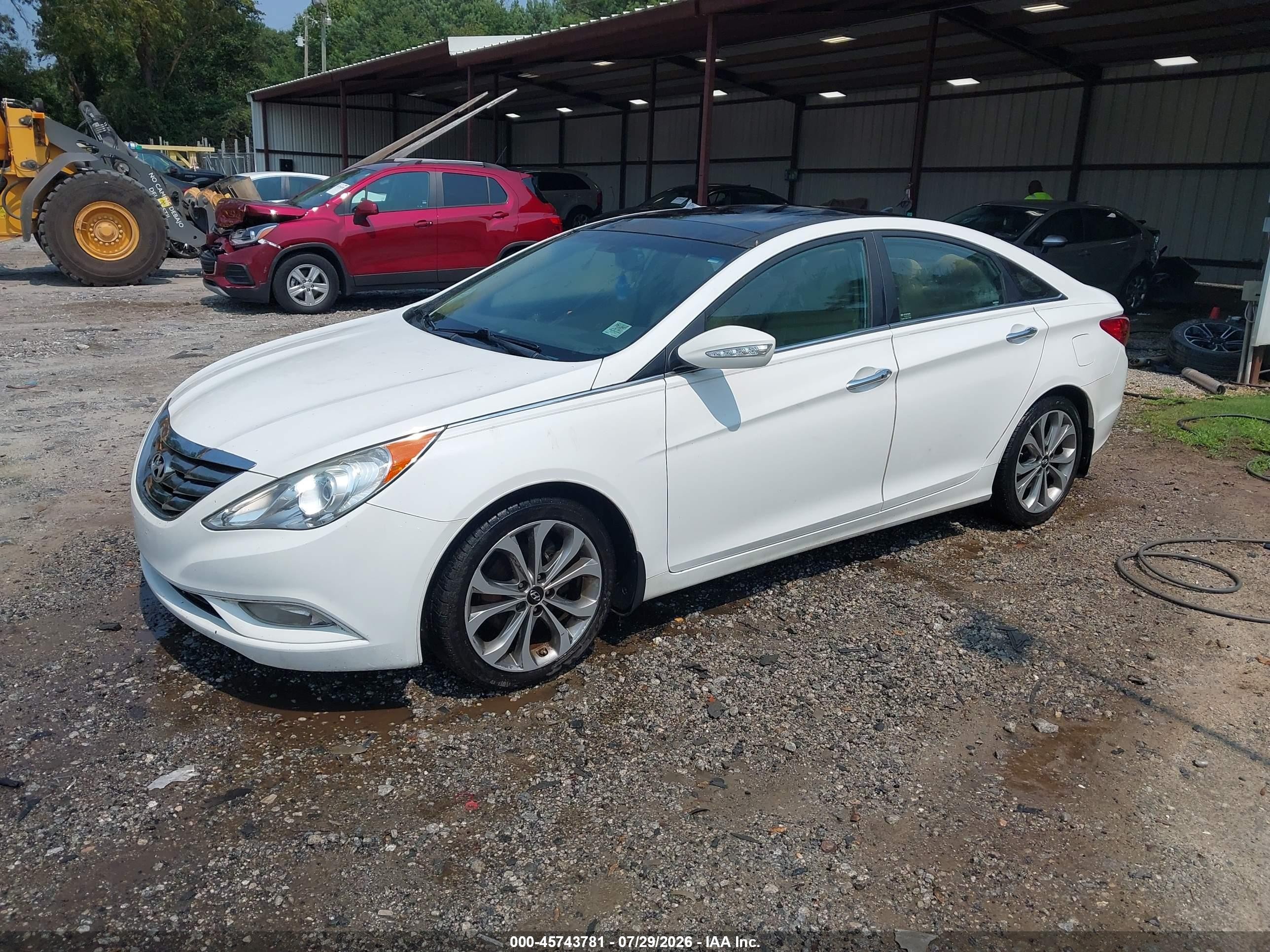 2013 Hyundai Sonata Limited 2.0t White vin: 5NPEC4AB6DH648763