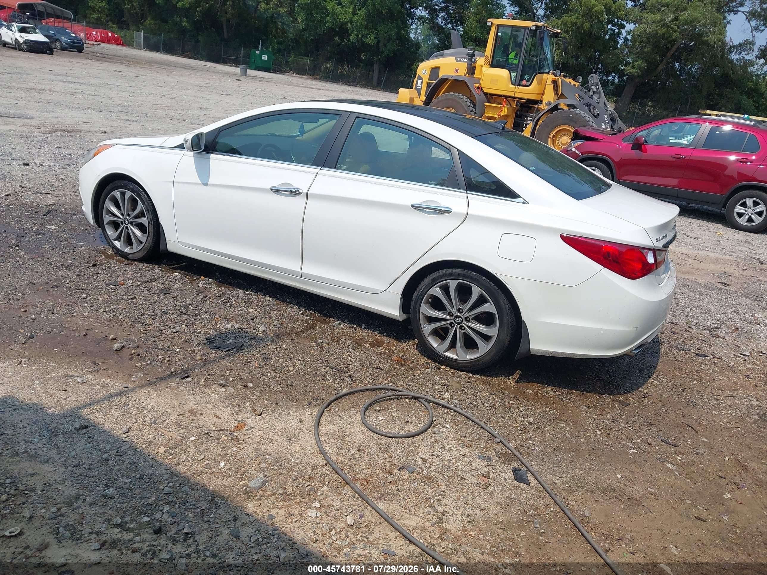 2013 Hyundai Sonata Limited 2.0t White vin: 5NPEC4AB6DH648763