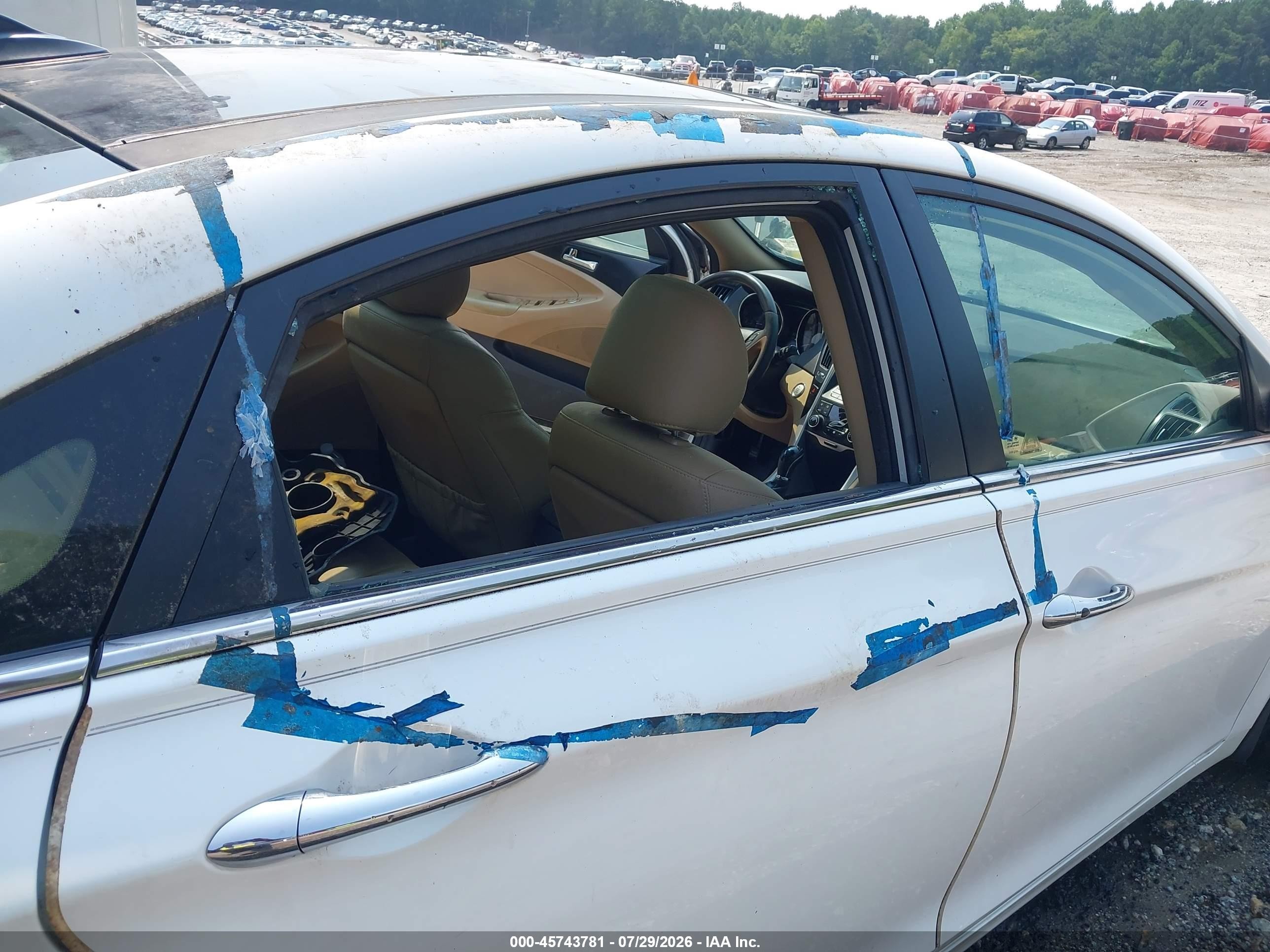 2013 Hyundai Sonata Limited 2.0t White vin: 5NPEC4AB6DH648763