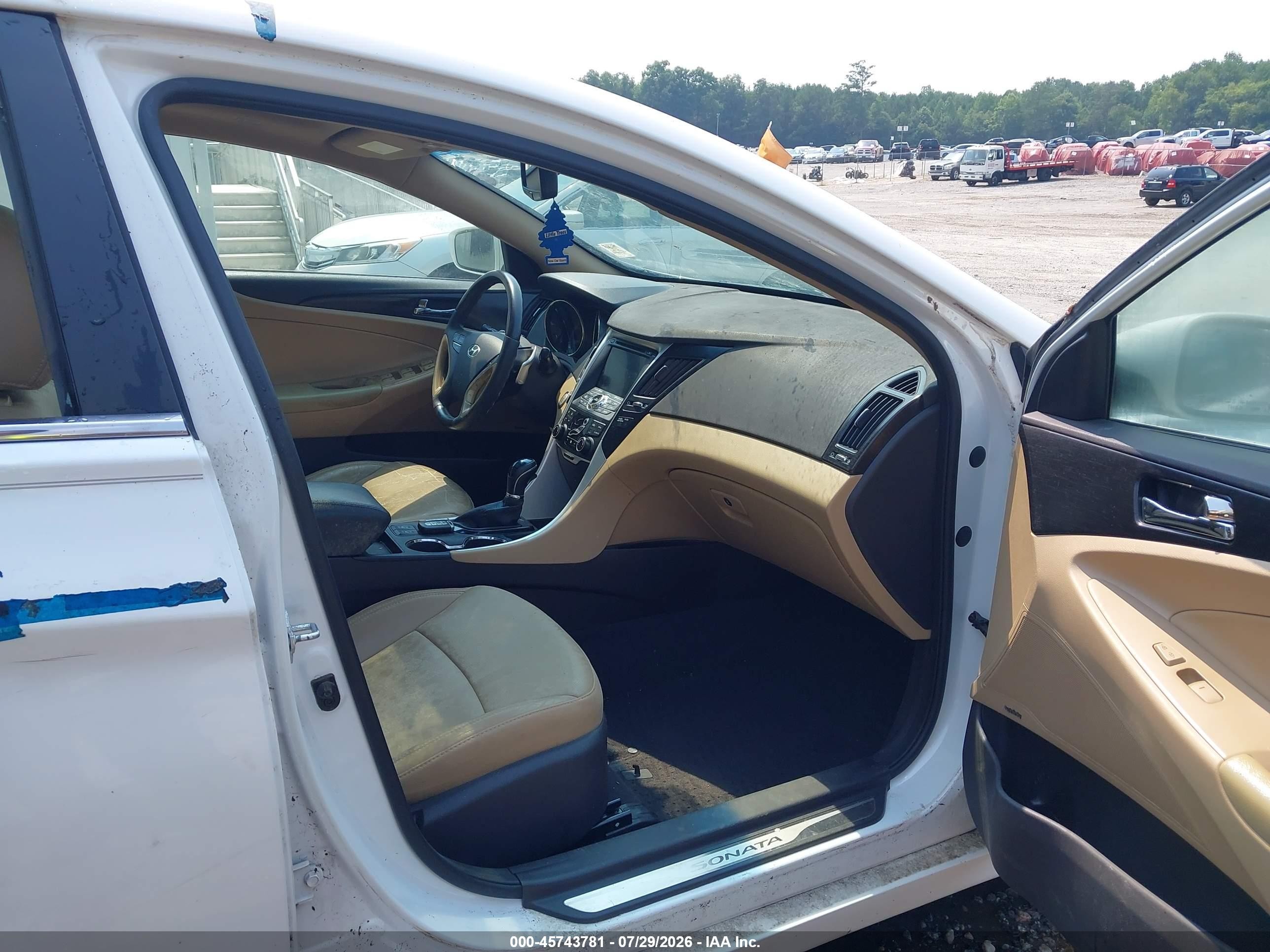 2013 Hyundai Sonata Limited 2.0t White vin: 5NPEC4AB6DH648763