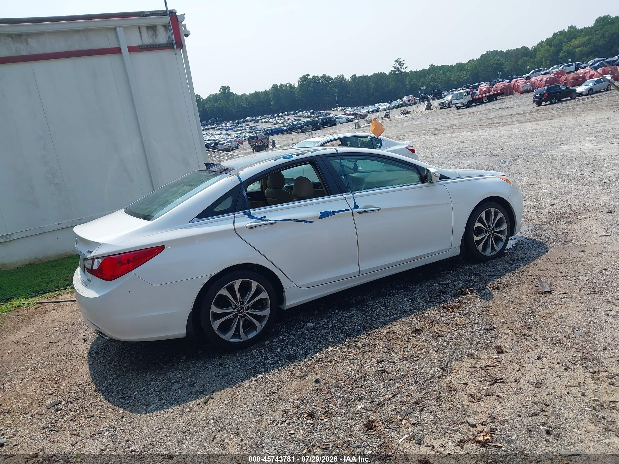 2013 Hyundai Sonata Limited 2.0t White vin: 5NPEC4AB6DH648763