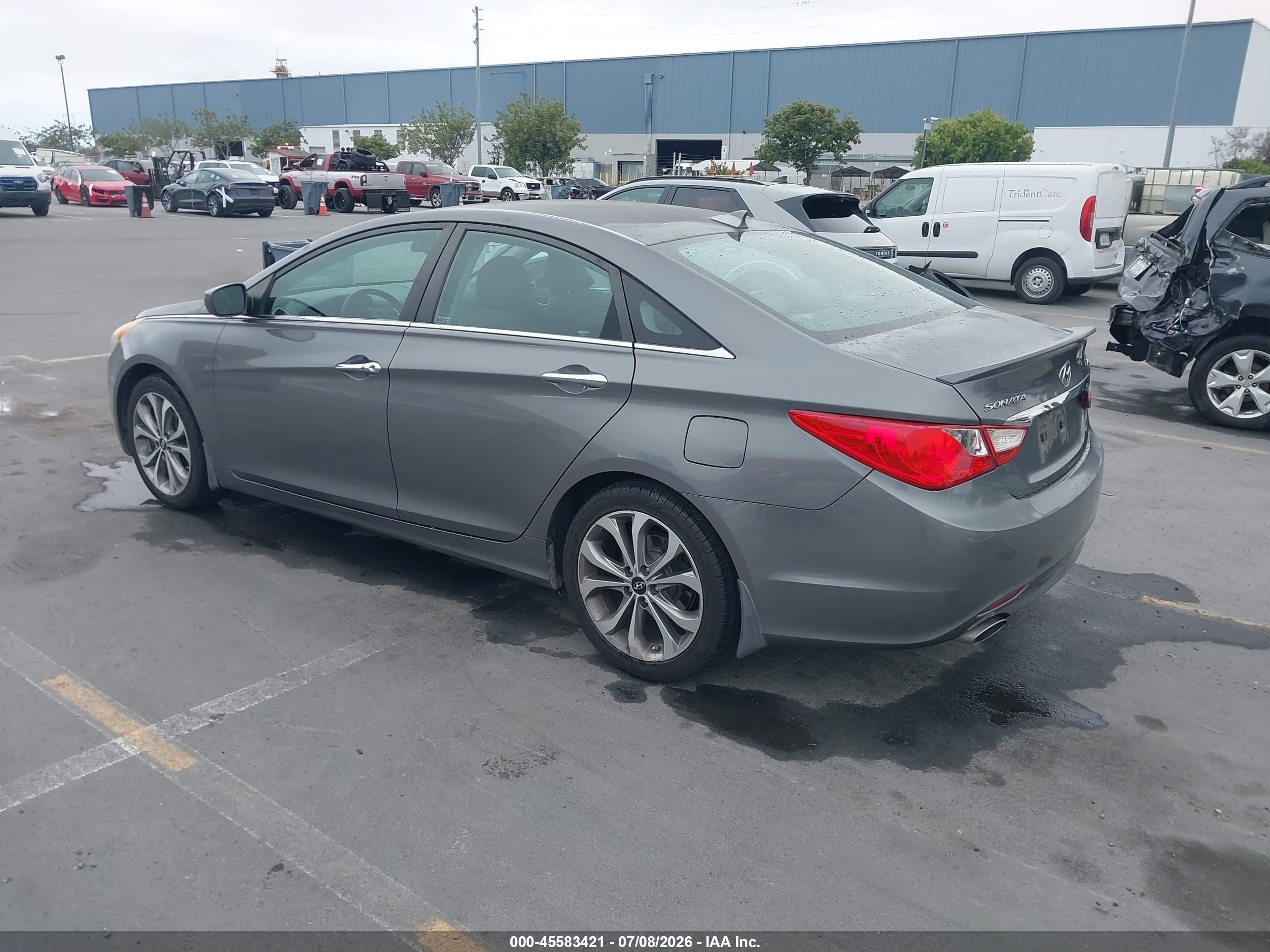 2013 Hyundai Sonata Se 2.0t Gray vin: 5NPEC4AB6DH663893
