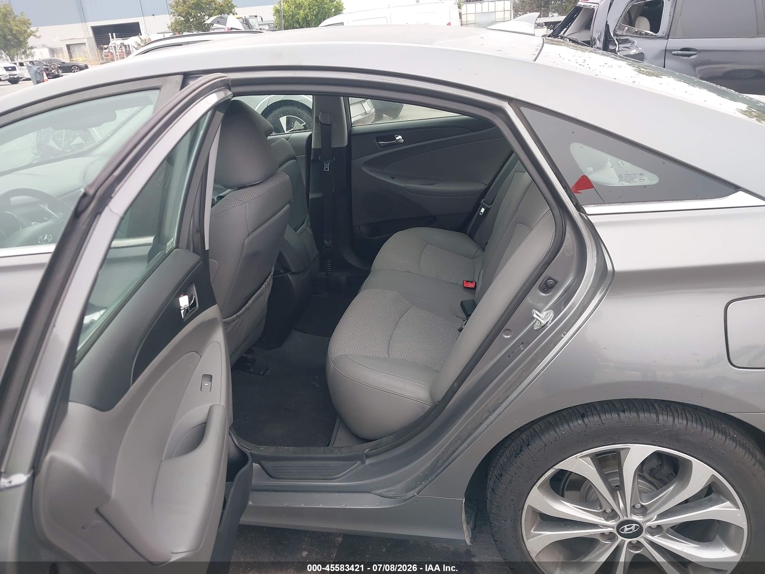 2013 Hyundai Sonata Se 2.0t Gray vin: 5NPEC4AB6DH663893