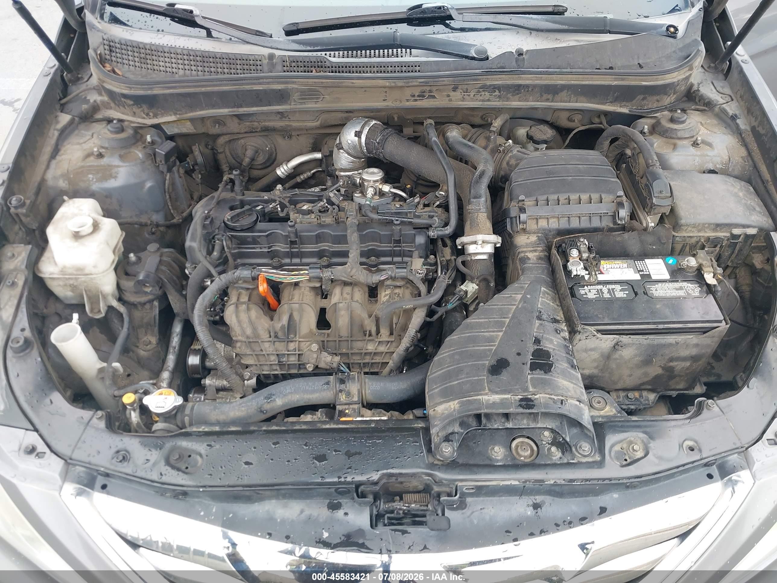 2013 Hyundai Sonata Se 2.0t Gray vin: 5NPEC4AB6DH663893