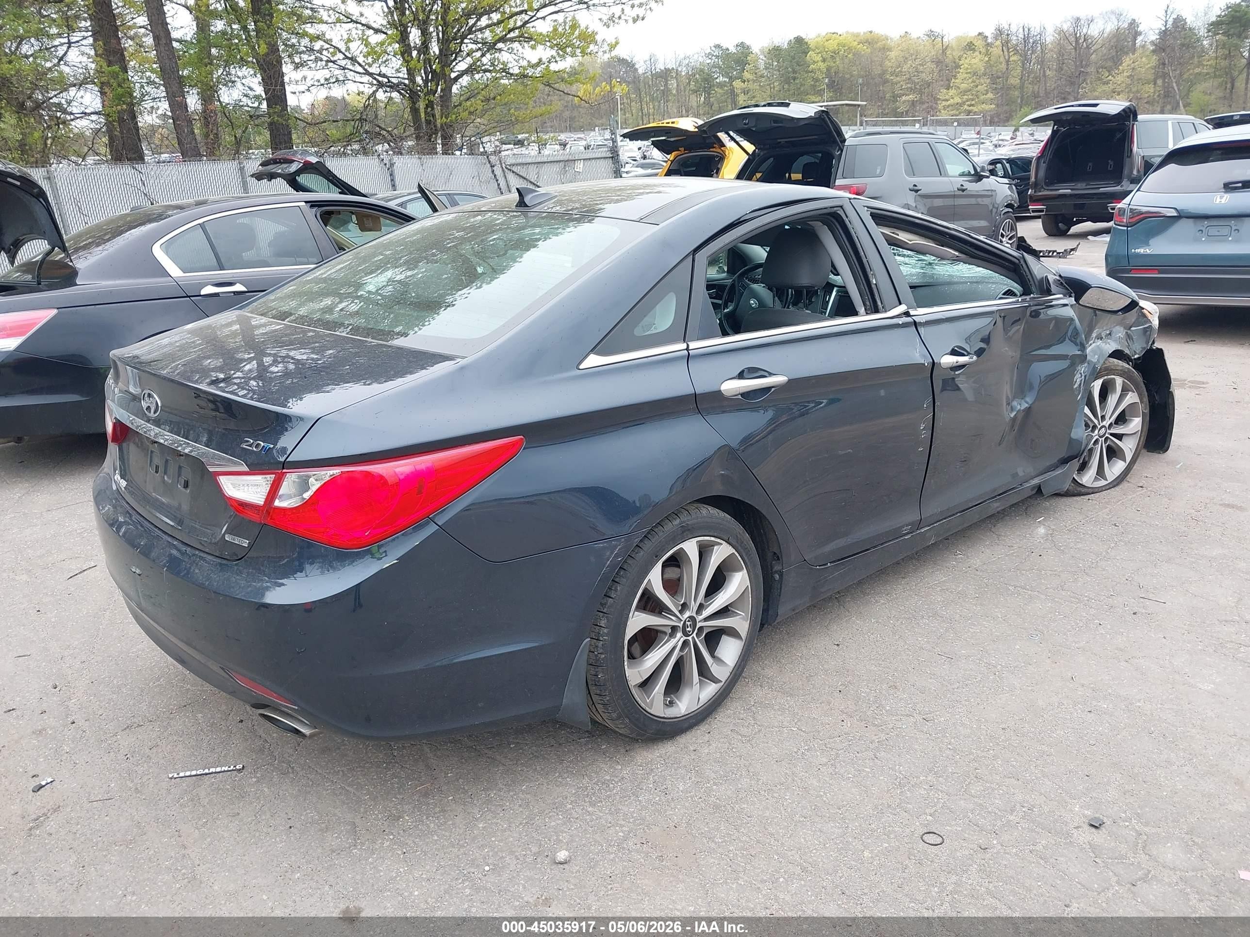 2013 Hyundai Sonata Limited 2.0t Dark Blue vin: 5NPEC4AB6DH686350