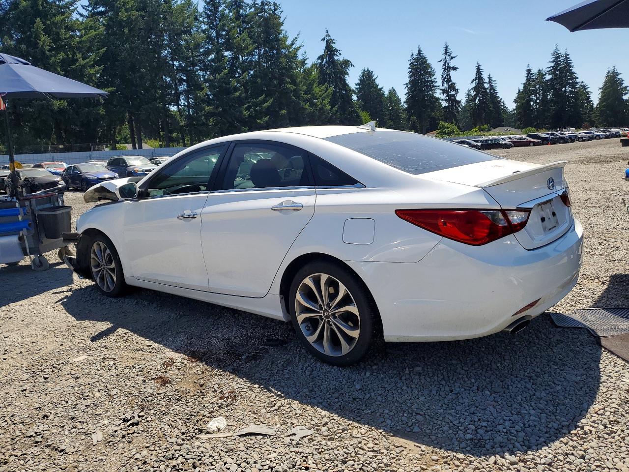 2013 Hyundai Sonata Limited 2.0t White vin: 5NPEC4AB6DH708945