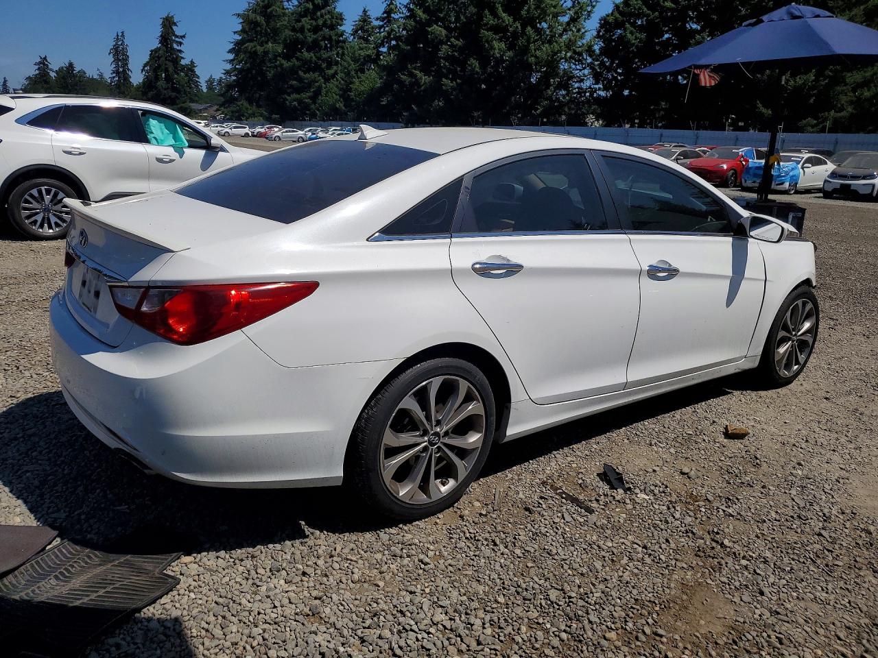 2013 Hyundai Sonata Limited 2.0t White vin: 5NPEC4AB6DH708945