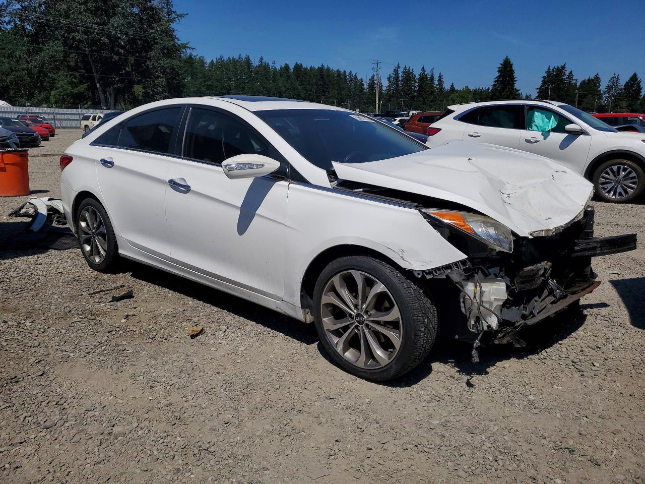 2013 Hyundai Sonata Limited 2.0t White vin: 5NPEC4AB6DH708945