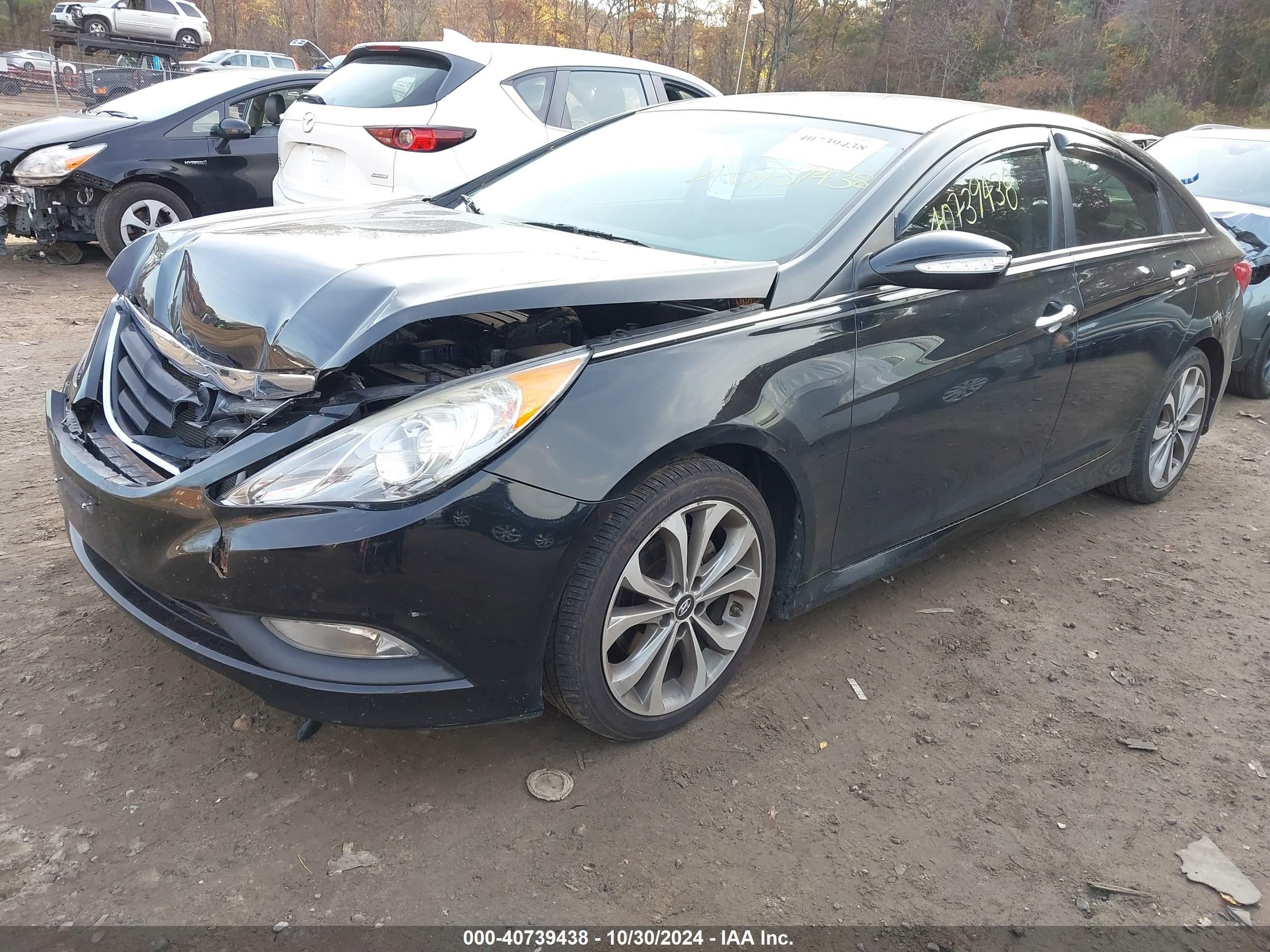 2014 Hyundai Sonata Limited Black vin: 5NPEC4AB6EH835356