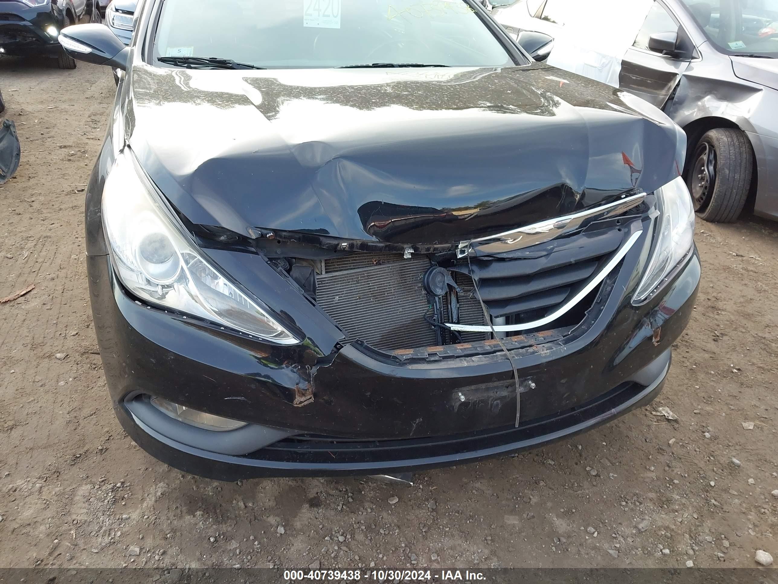 2014 Hyundai Sonata Limited Black vin: 5NPEC4AB6EH835356