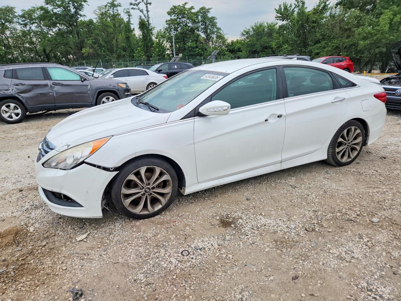 2014 Hyundai Sonata Se 2.0t Белый vin: 5NPEC4AB6EH842971