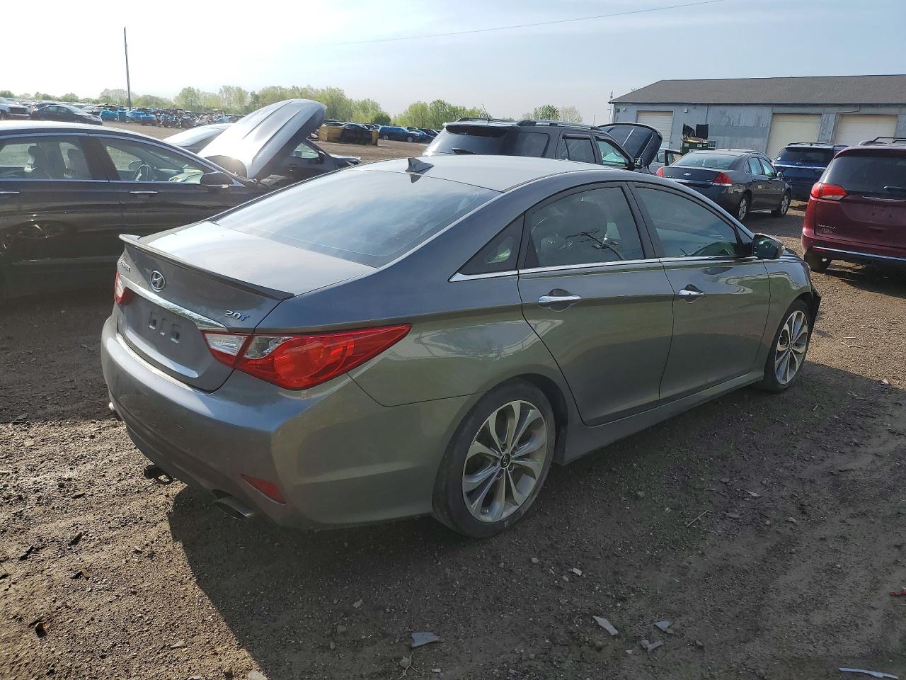 2014 Hyundai Sonata Se 2.0t Gray vin: 5NPEC4AB6EH876229