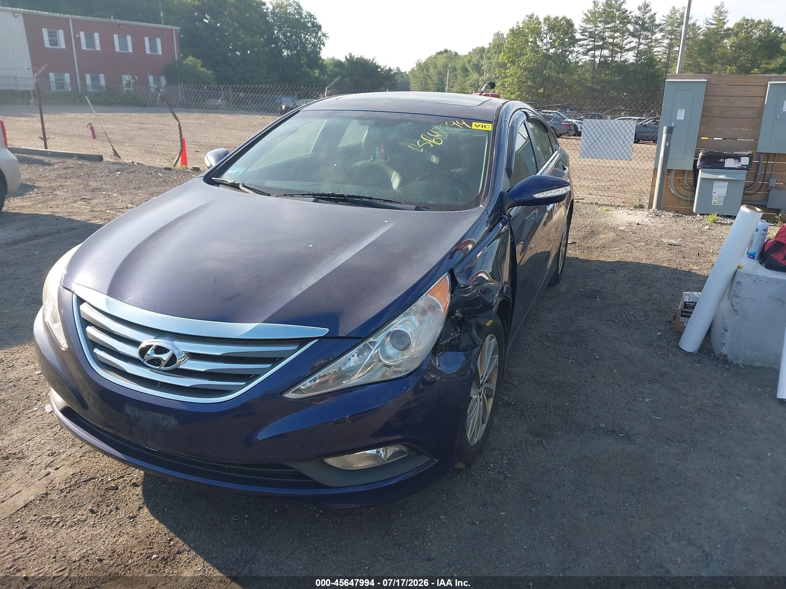 2014 Hyundai Sonata Limited 2.0t Blue vin: 5NPEC4AB6EH940365