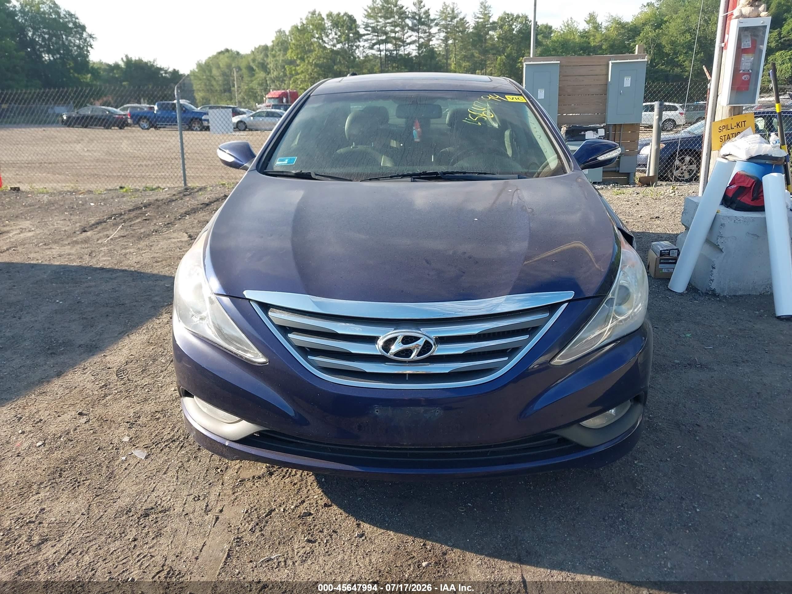 2014 Hyundai Sonata Limited 2.0t Blue vin: 5NPEC4AB6EH940365