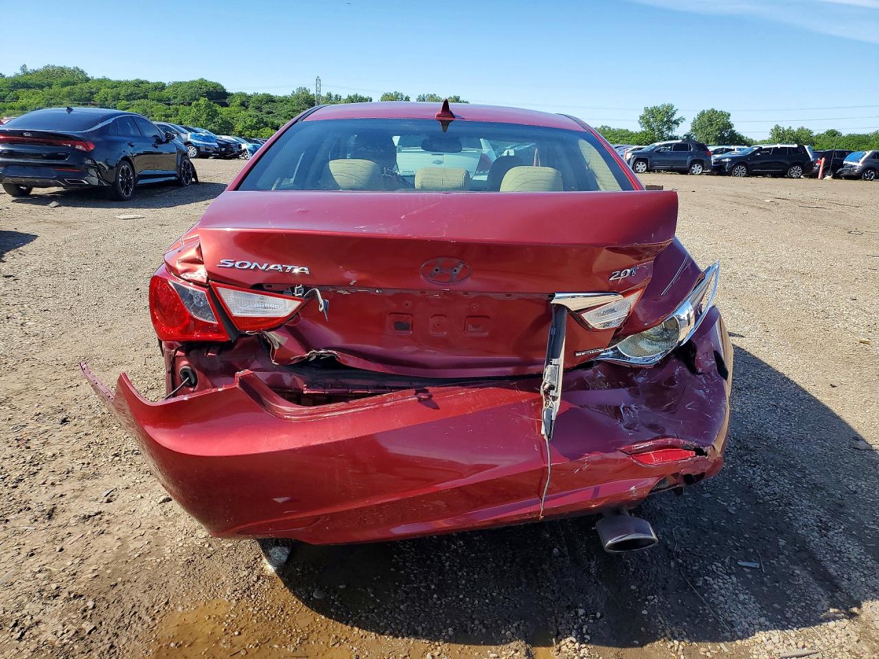 2011 Hyundai Sonata Limited 2.0t Red vin: 5NPEC4AB7BH215529