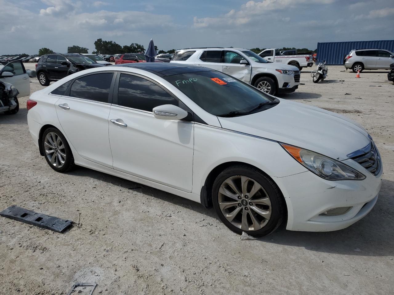 2012 Hyundai Sonata Se White vin: 5NPEC4AB7CH402299