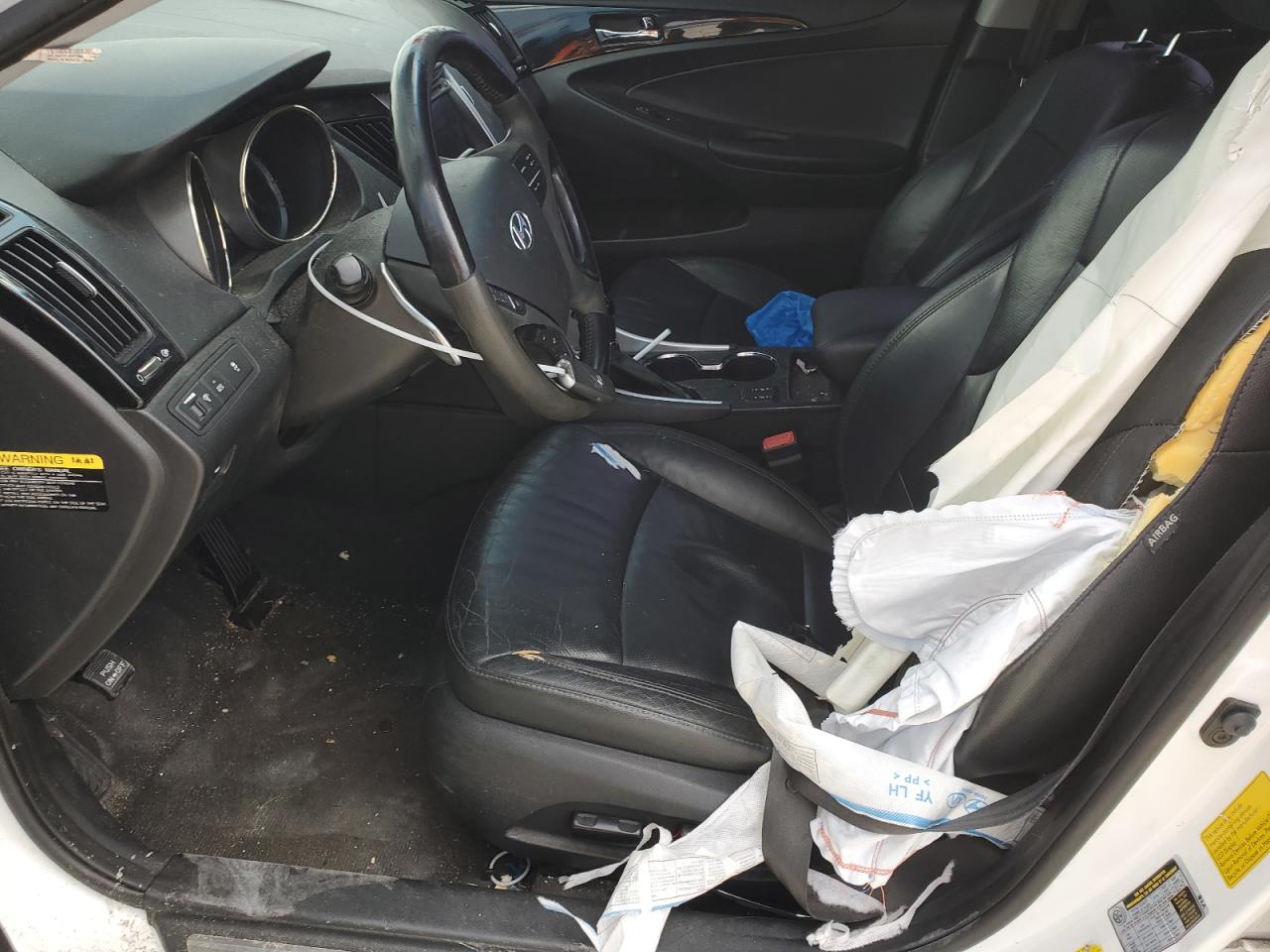 2012 Hyundai Sonata Se White vin: 5NPEC4AB7CH402299