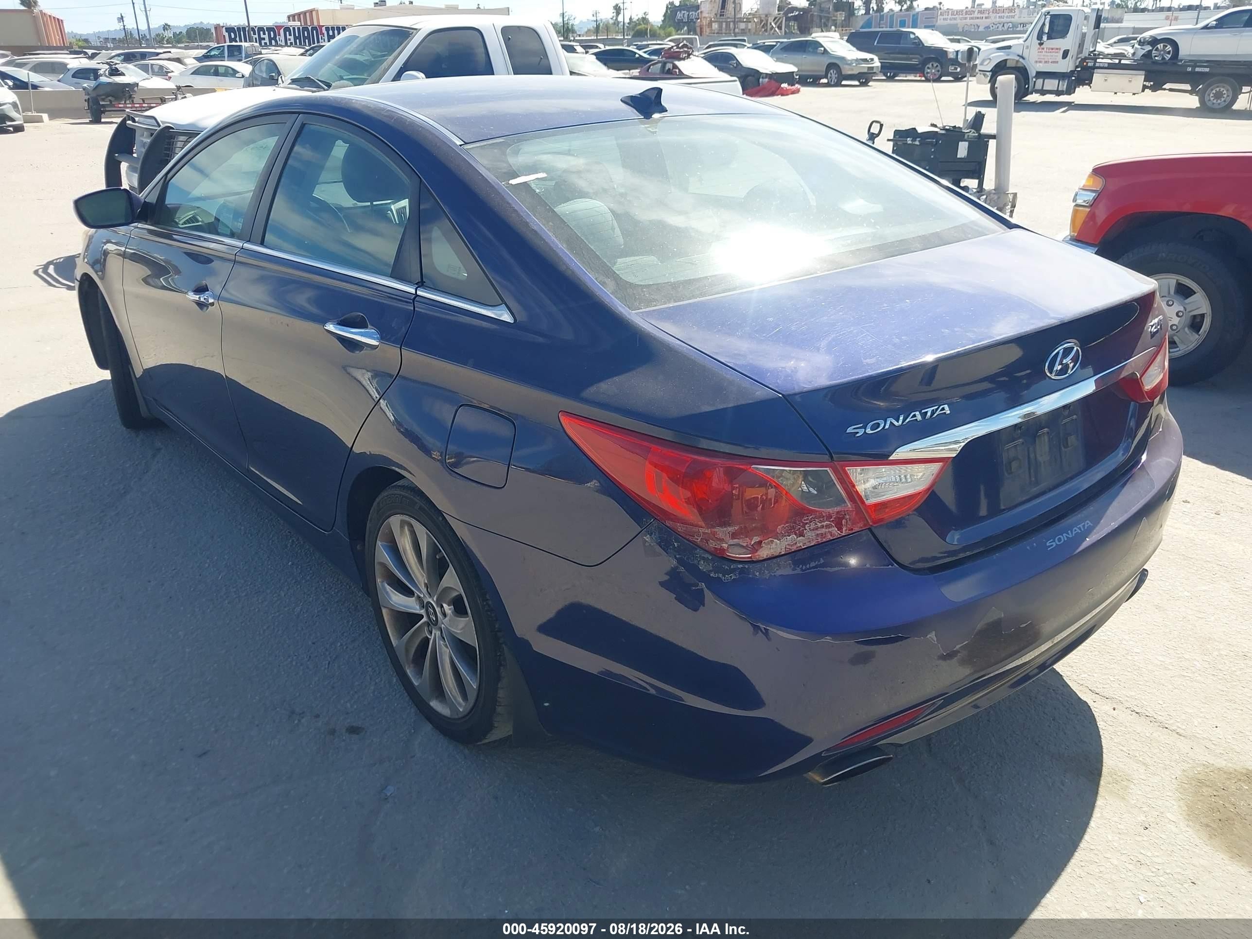 2012 Hyundai Sonata Se 2.0t Blue vin: 5NPEC4AB7CH467962
