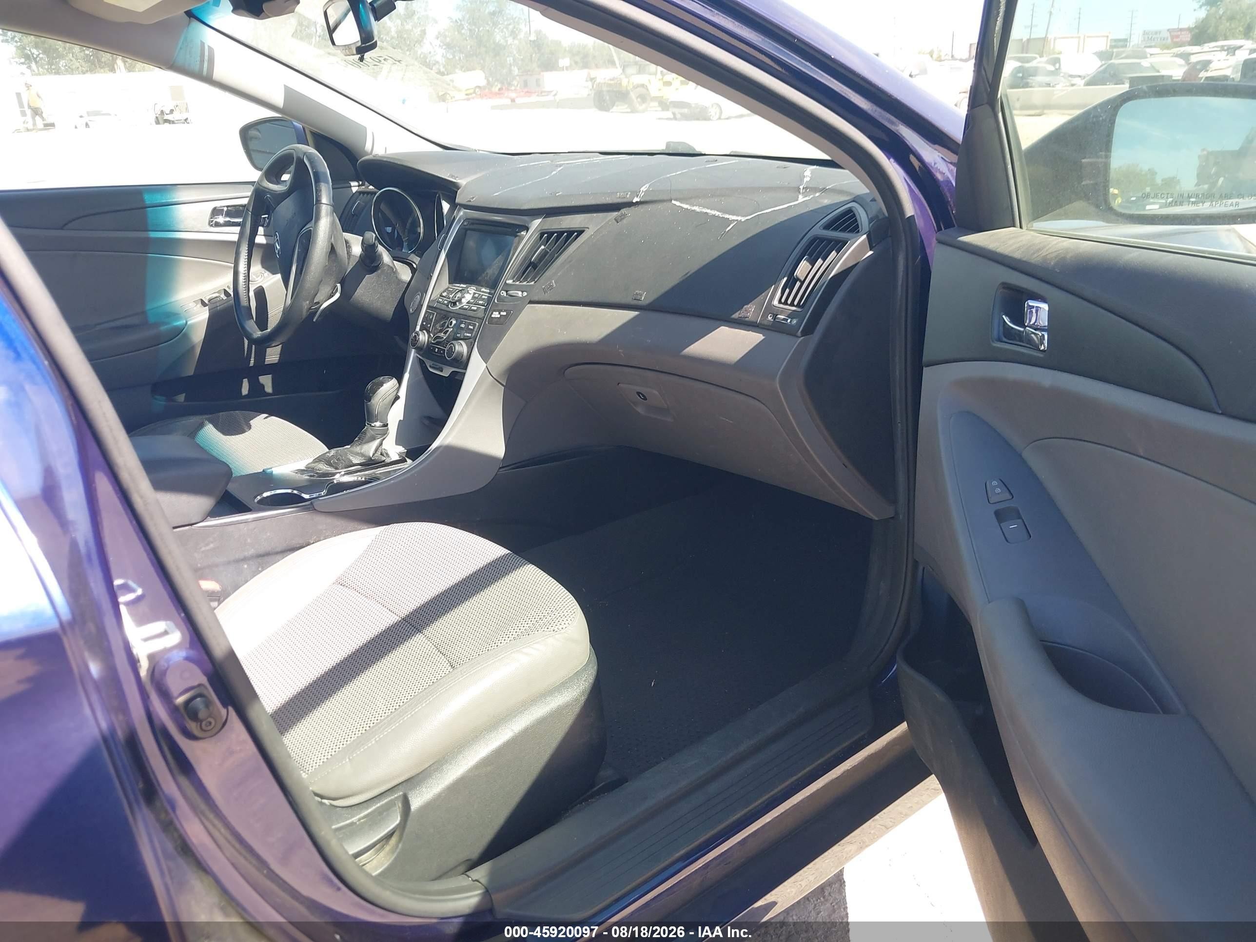 2012 Hyundai Sonata Se 2.0t Blue vin: 5NPEC4AB7CH467962