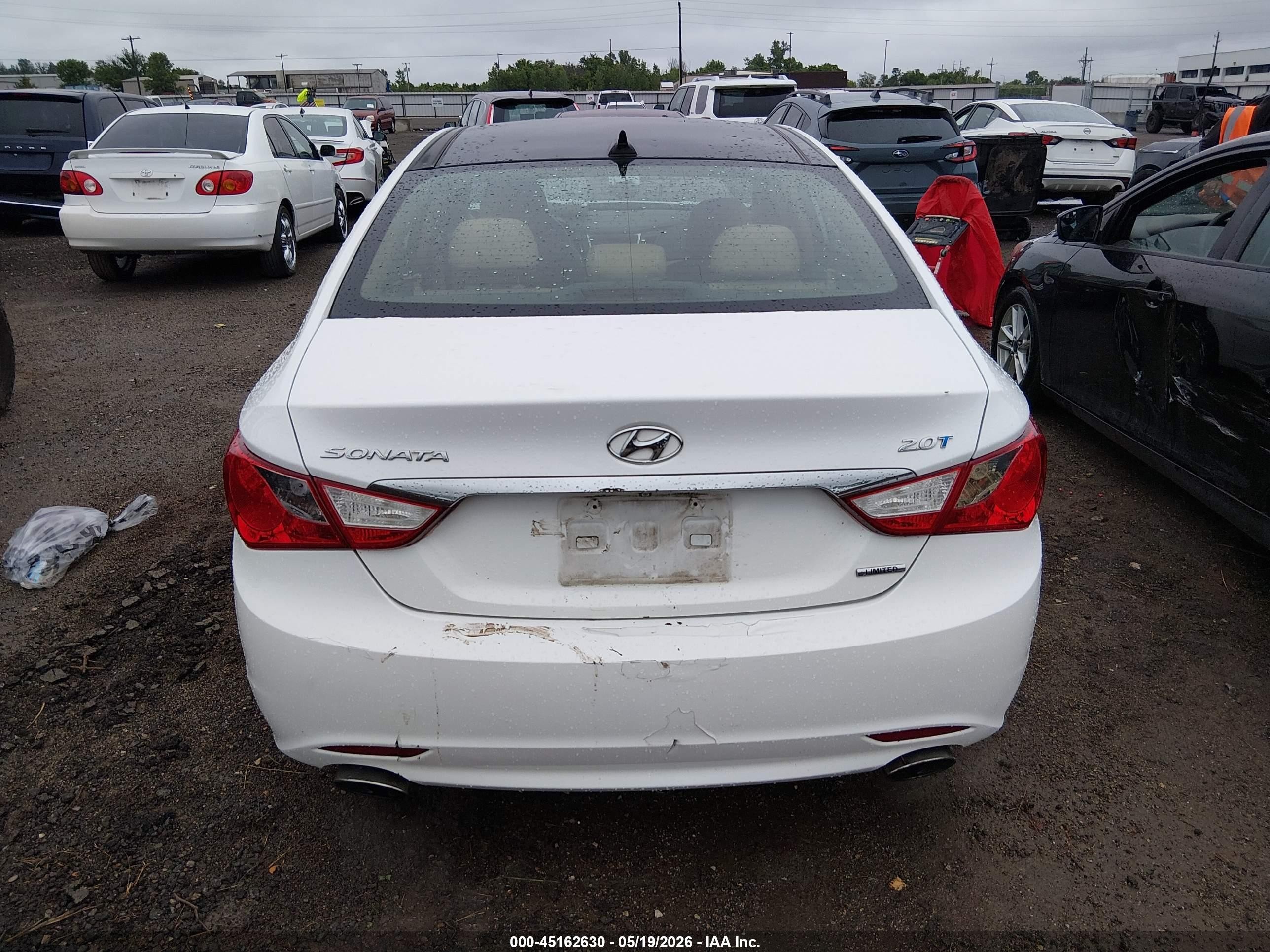 2012 Hyundai Sonata Limited 2.0t White vin: 5NPEC4AB7CH486883