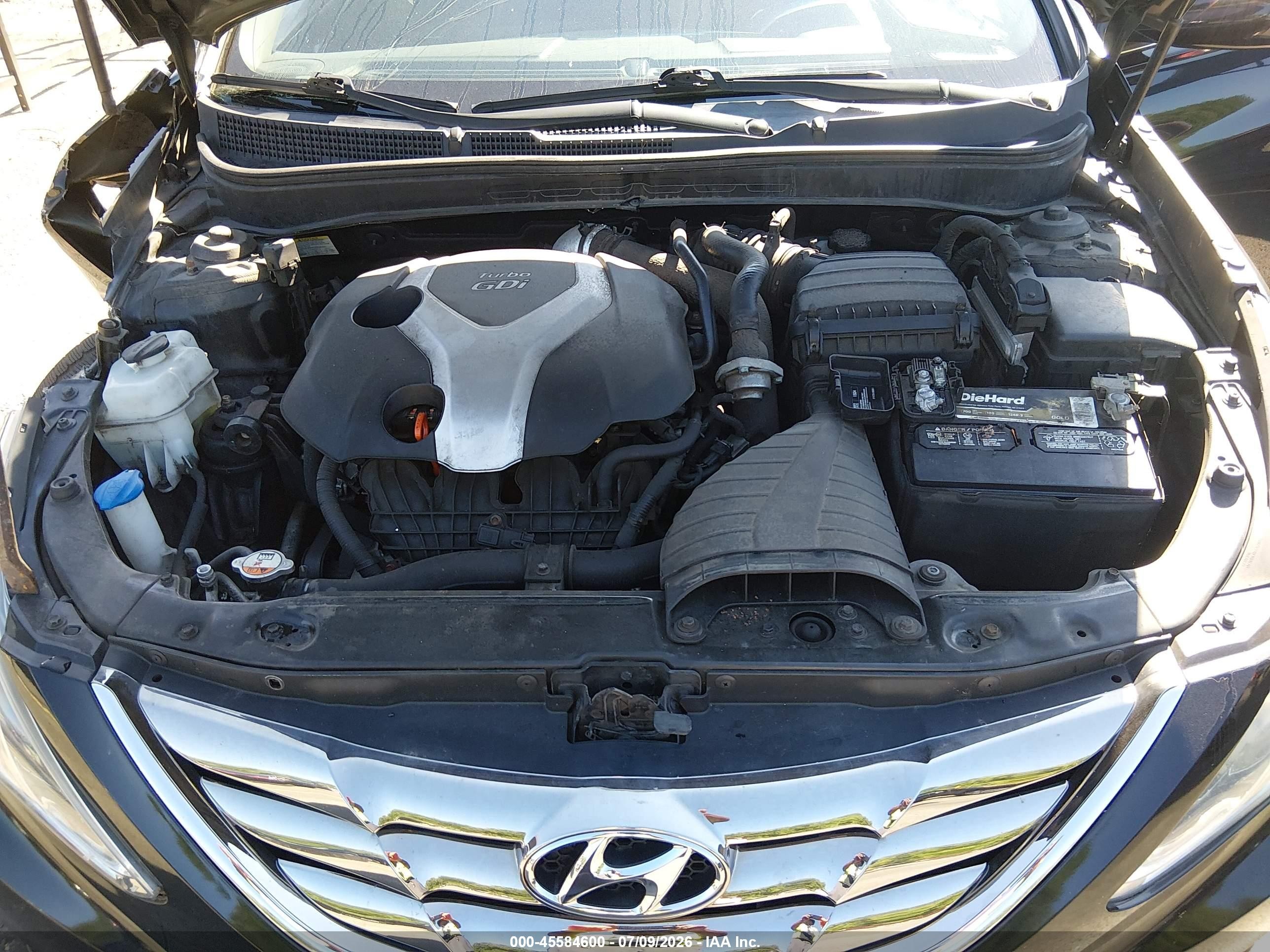2013 Hyundai Sonata Se 2.0t Черный vin: 5NPEC4AB7DH739329