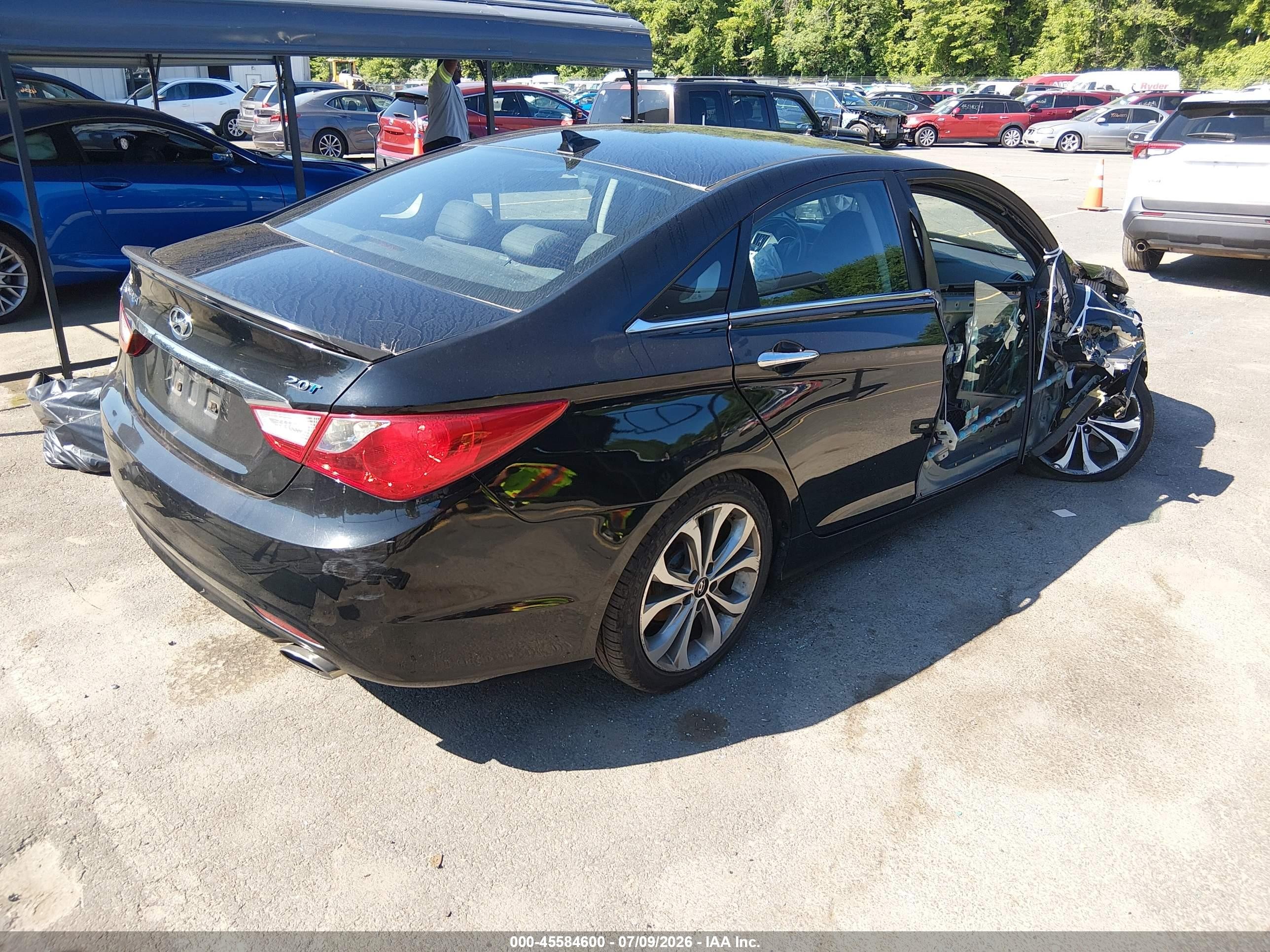 2013 Hyundai Sonata Se 2.0t Черный vin: 5NPEC4AB7DH739329