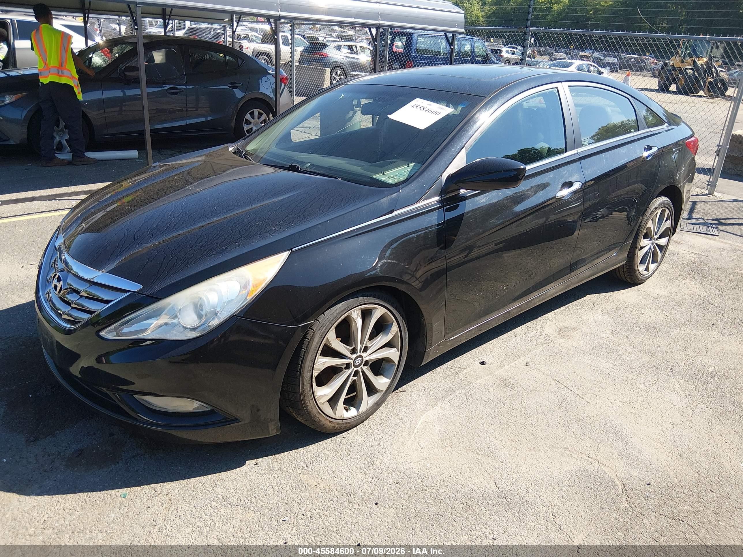 2013 Hyundai Sonata Se 2.0t Черный vin: 5NPEC4AB7DH739329