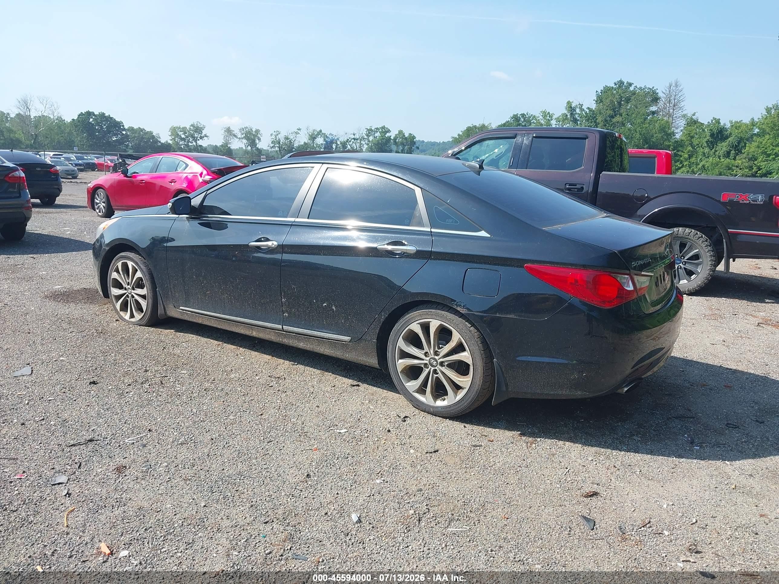 2013 Hyundai Sonata Limited 2.0t Black vin: 5NPEC4AB7DH741128