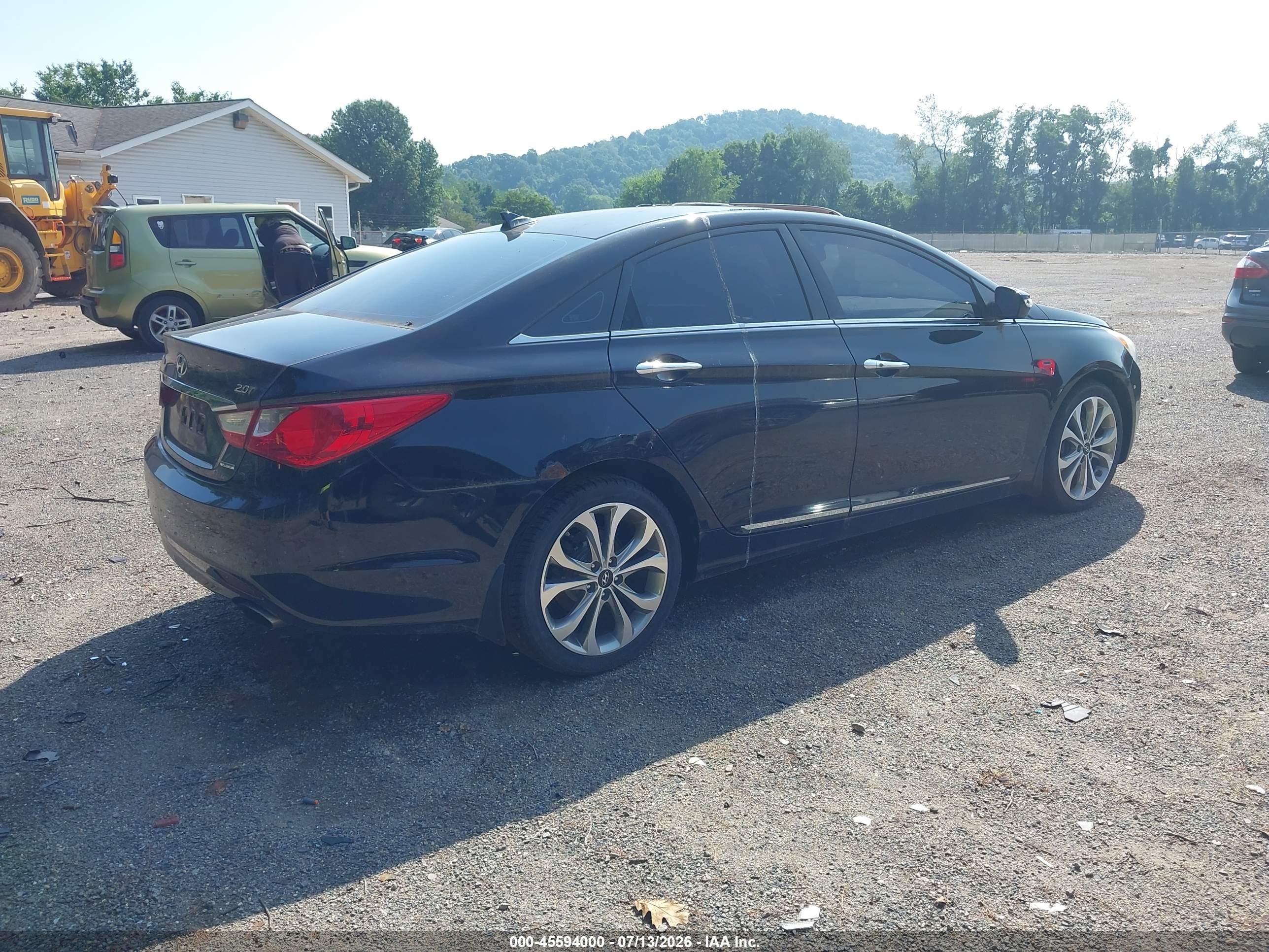 2013 Hyundai Sonata Limited 2.0t Black vin: 5NPEC4AB7DH741128