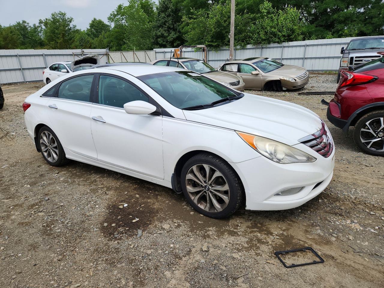 2013 Hyundai Sonata Se 2.0t White vin: 5NPEC4AB7DH784125