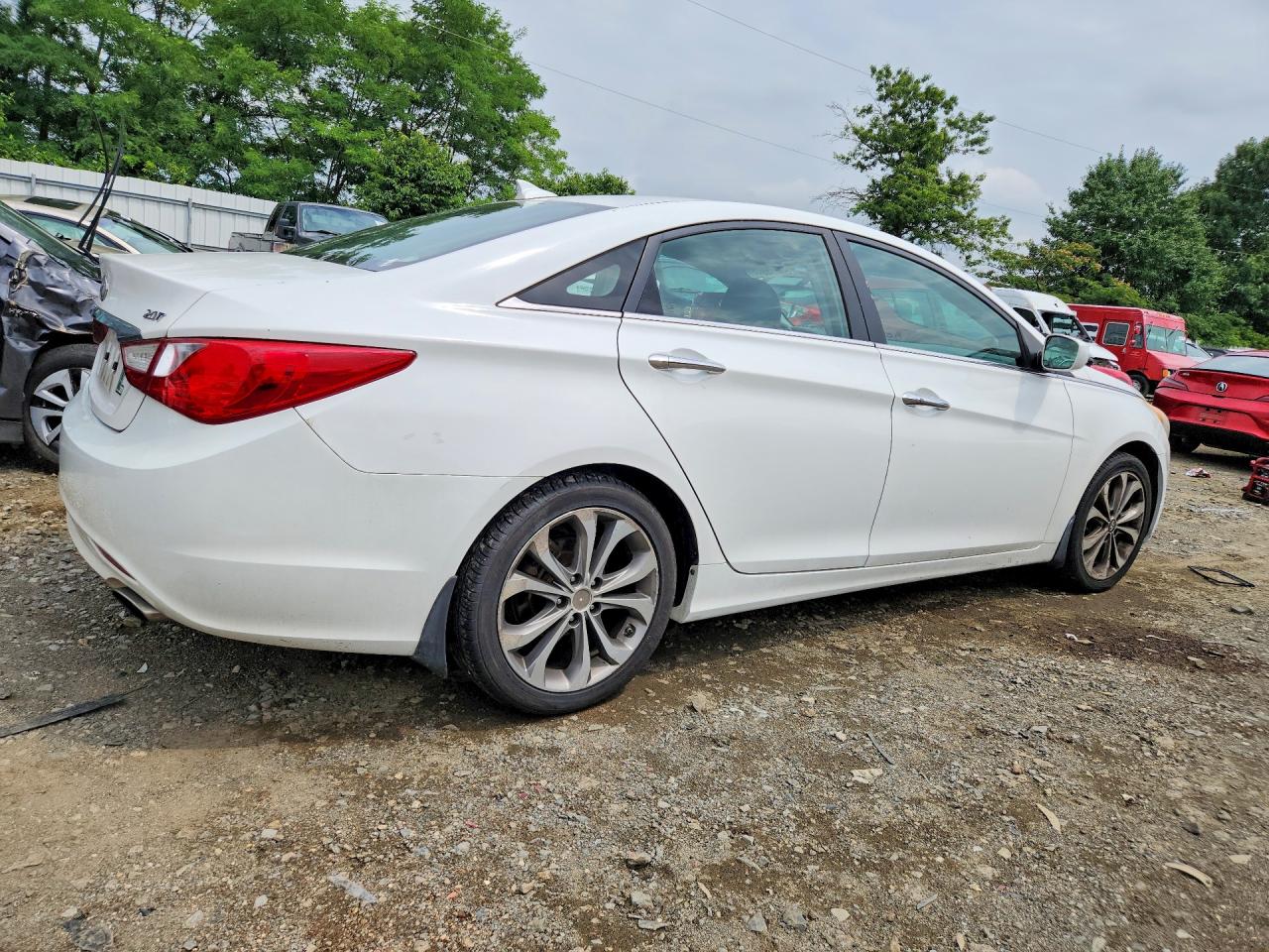 2013 Hyundai Sonata Se 2.0t White vin: 5NPEC4AB7DH784125