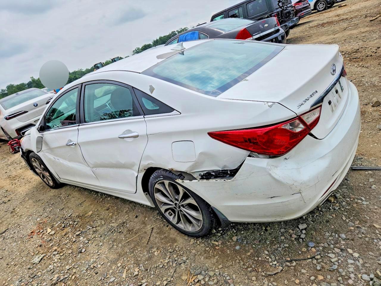2013 Hyundai Sonata Se 2.0t White vin: 5NPEC4AB7DH784125
