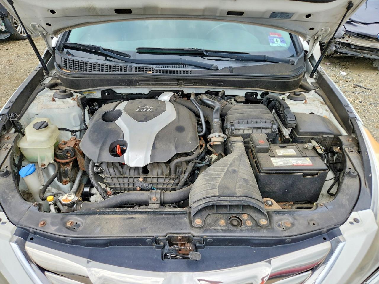 2013 Hyundai Sonata Se 2.0t White vin: 5NPEC4AB7DH784125