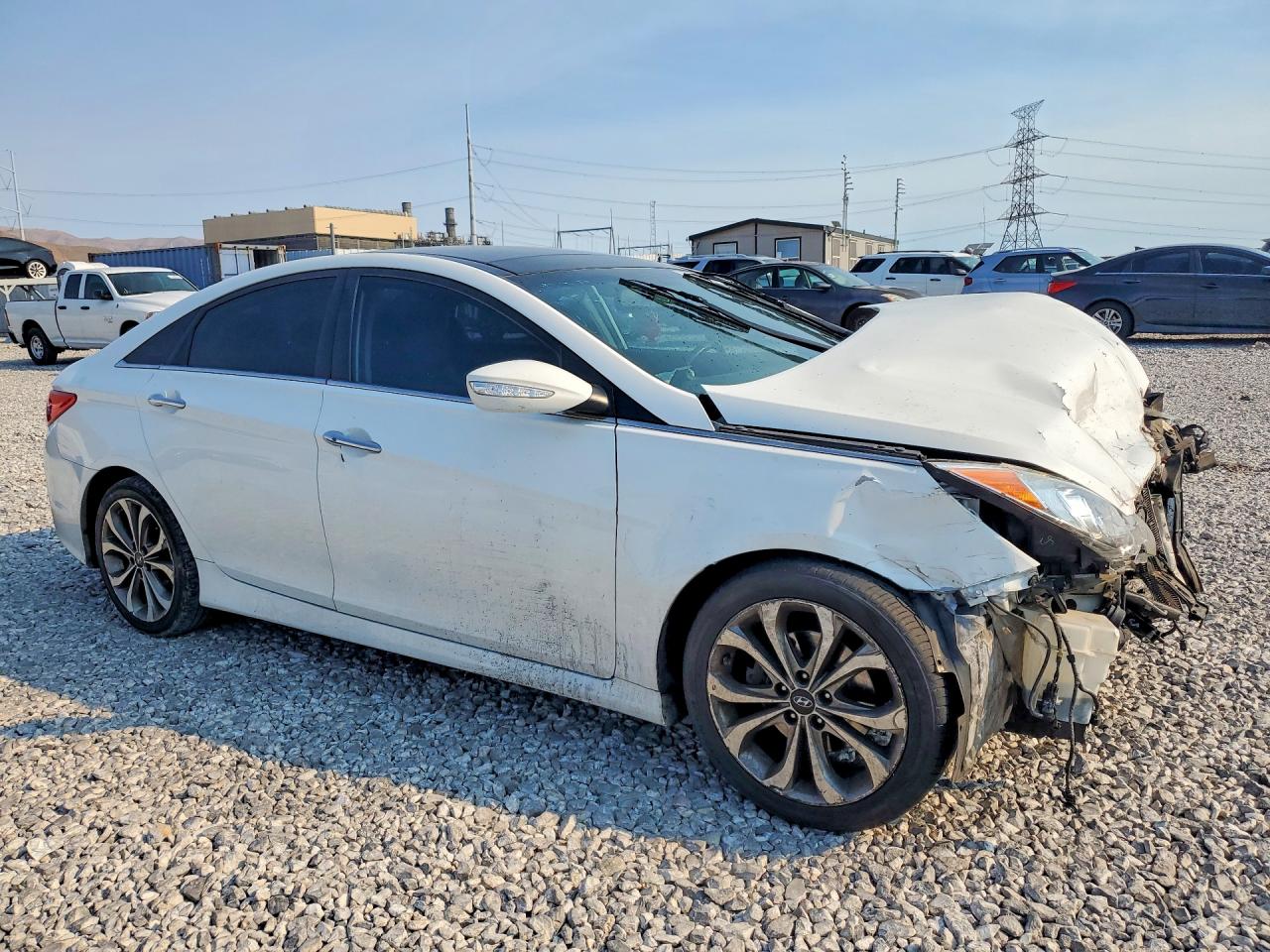 2014 Hyundai Sonata Limited 2.0t White vin: 5NPEC4AB7EH886722
