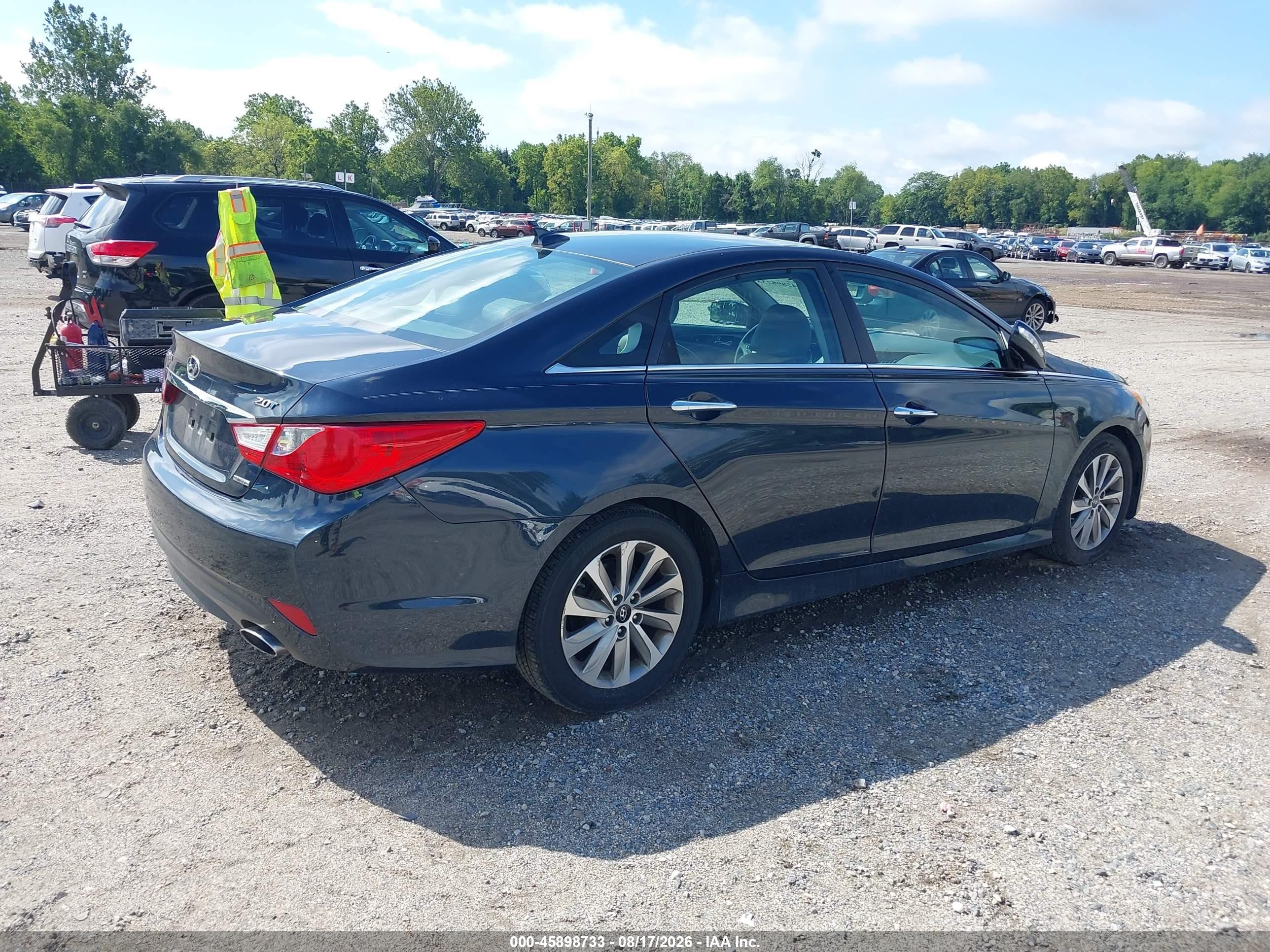 2014 Hyundai Sonata Limited 2.0t Синий vin: 5NPEC4AB7EH898966