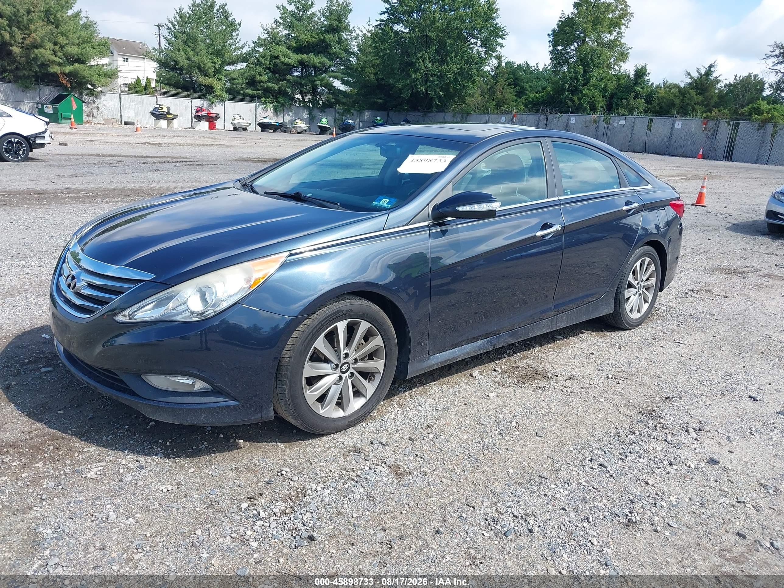 2014 Hyundai Sonata Limited 2.0t Синий vin: 5NPEC4AB7EH898966