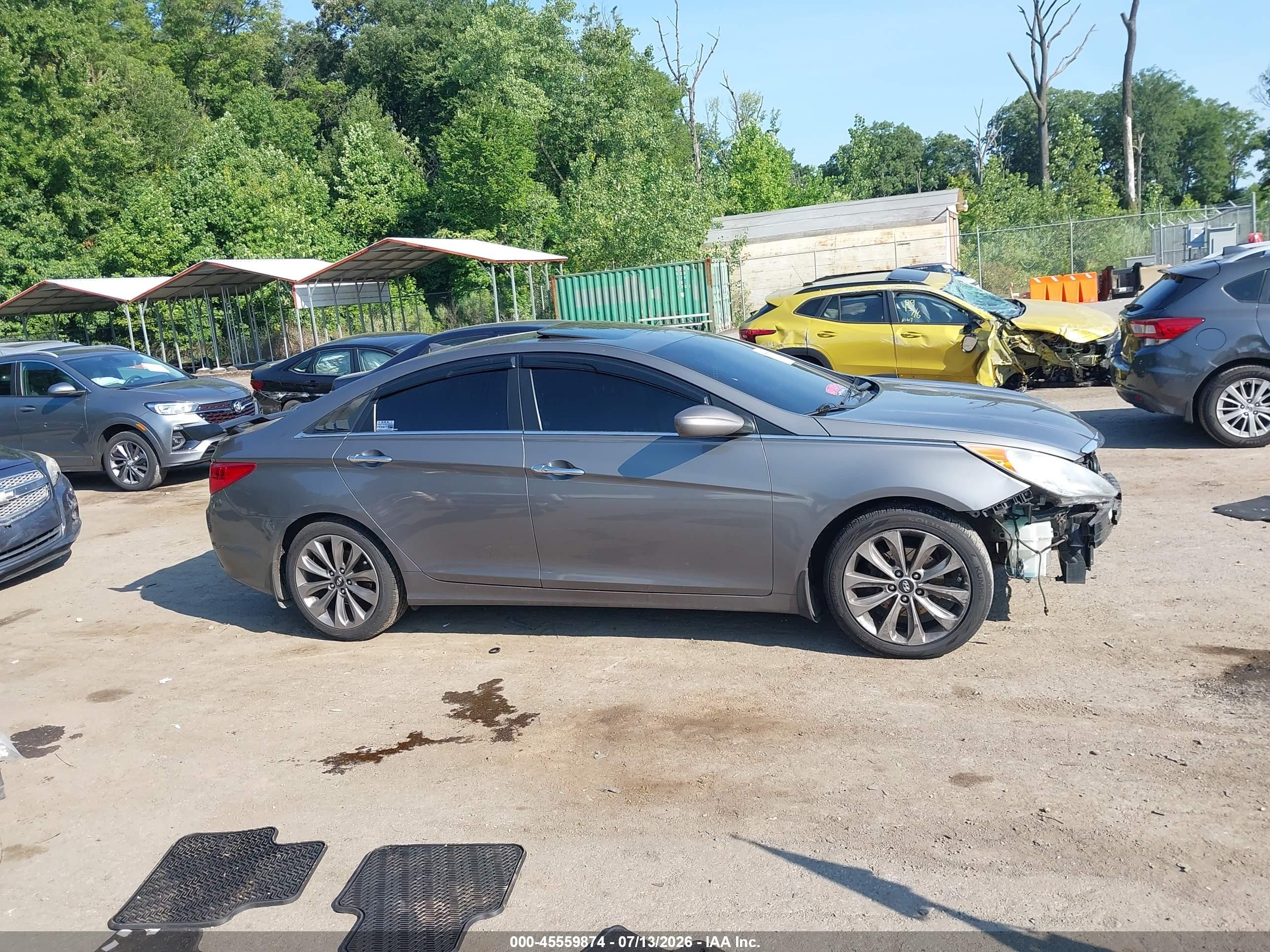 2012 Hyundai Sonata Se 2.0t Gray vin: 5NPEC4AB8CH410590