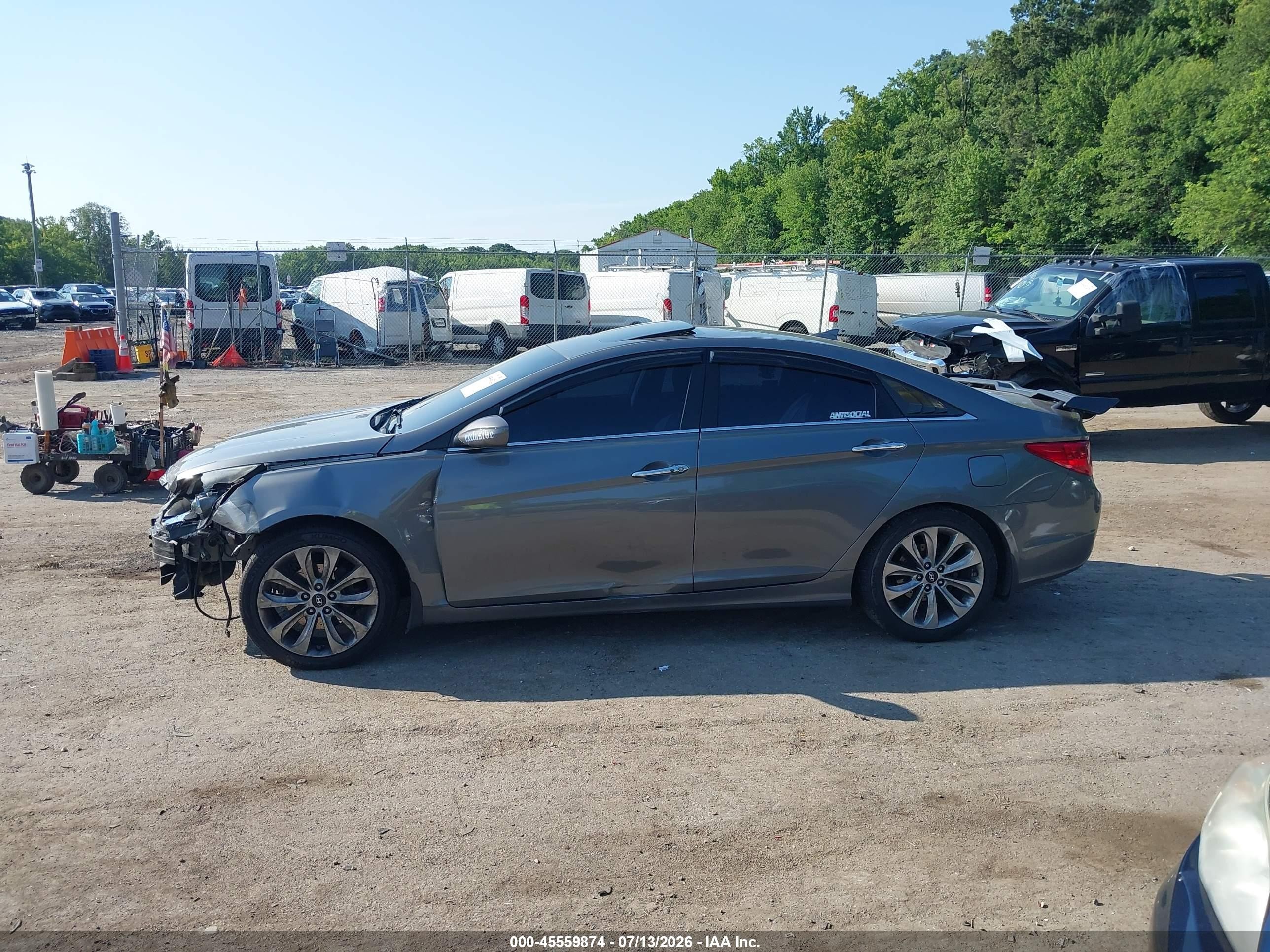 2012 Hyundai Sonata Se 2.0t Gray vin: 5NPEC4AB8CH410590