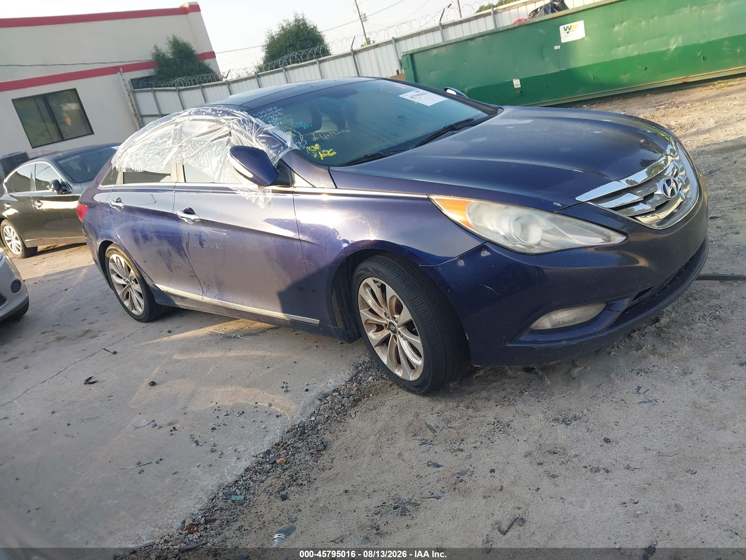 2012 Hyundai Sonata Limited 2.0t Blue vin: 5NPEC4AB8CH410895